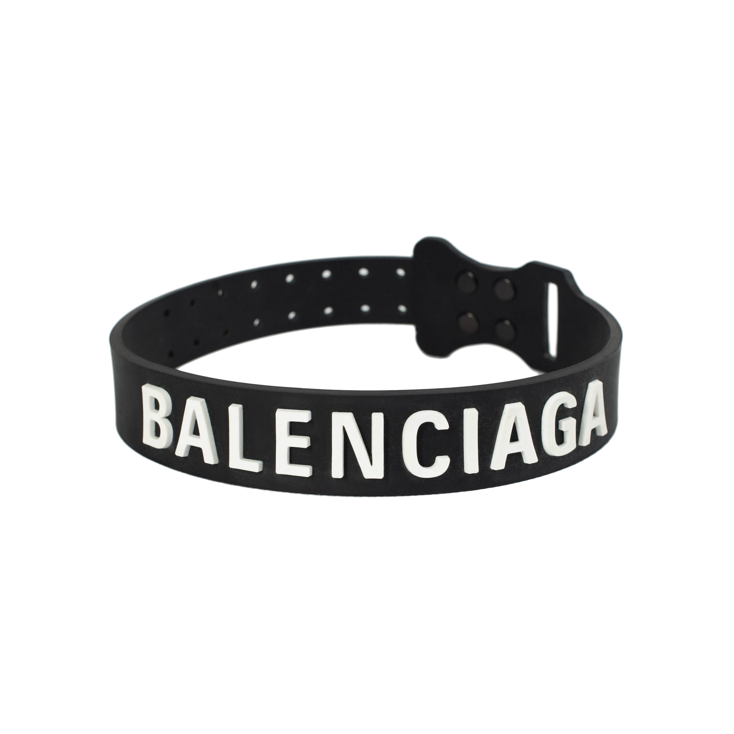 Черный чокер с логотипом Balenciaga 656446/TZSIL/1000, размер One Size