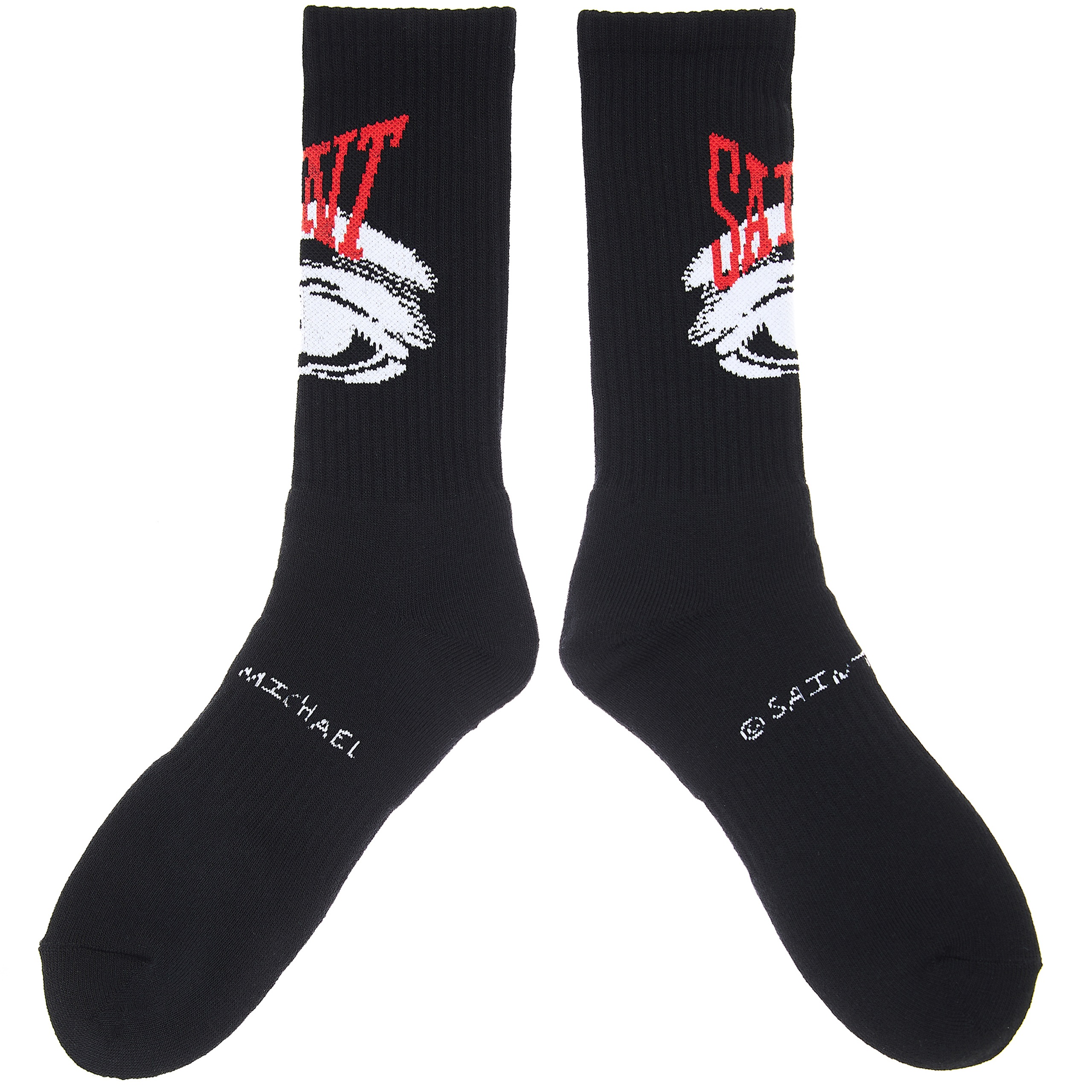 Черные носки с принтом - Saint Michael SM-S22-1111-101