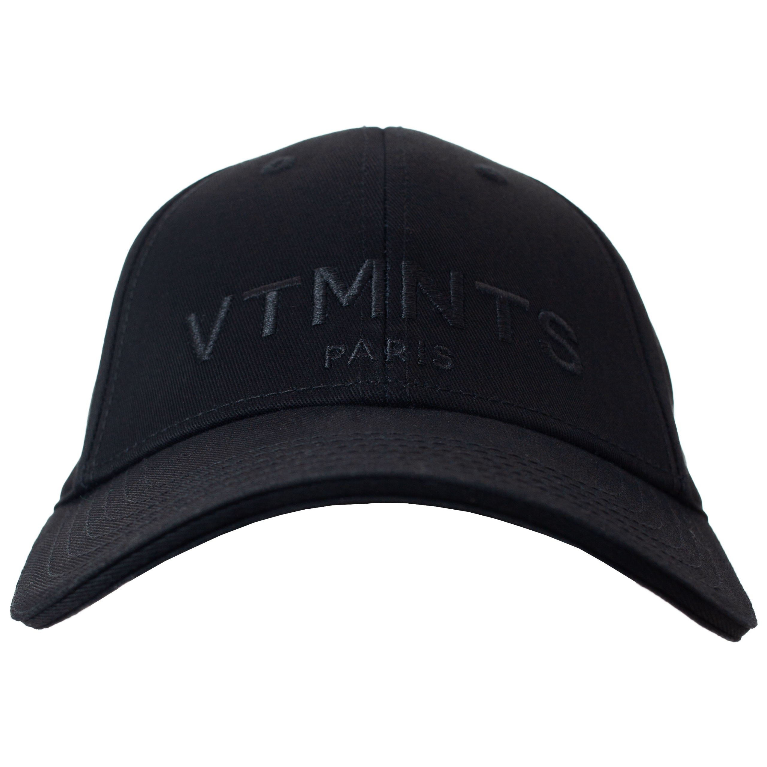 Черная кепка с вышивкой логотипа VTMNTS VL18CA100B/1052, размер One Size