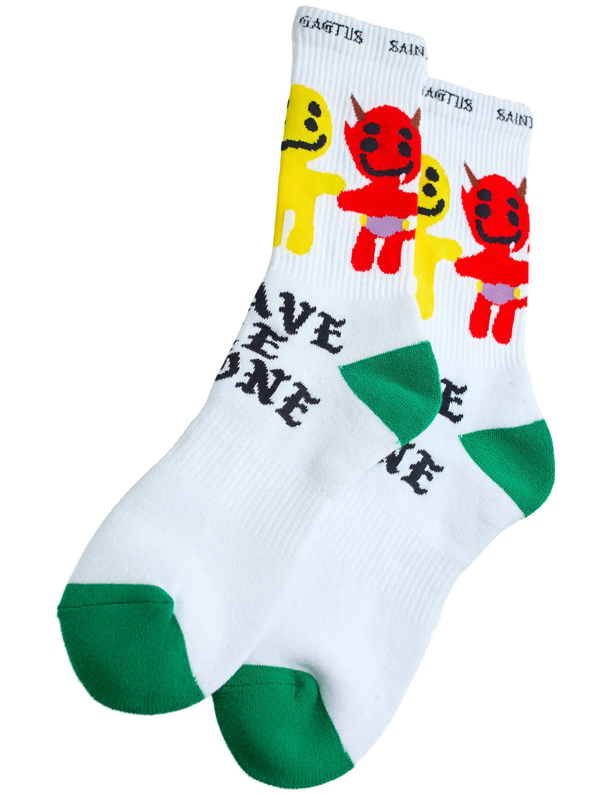 Белые носки с принтом 9900₽