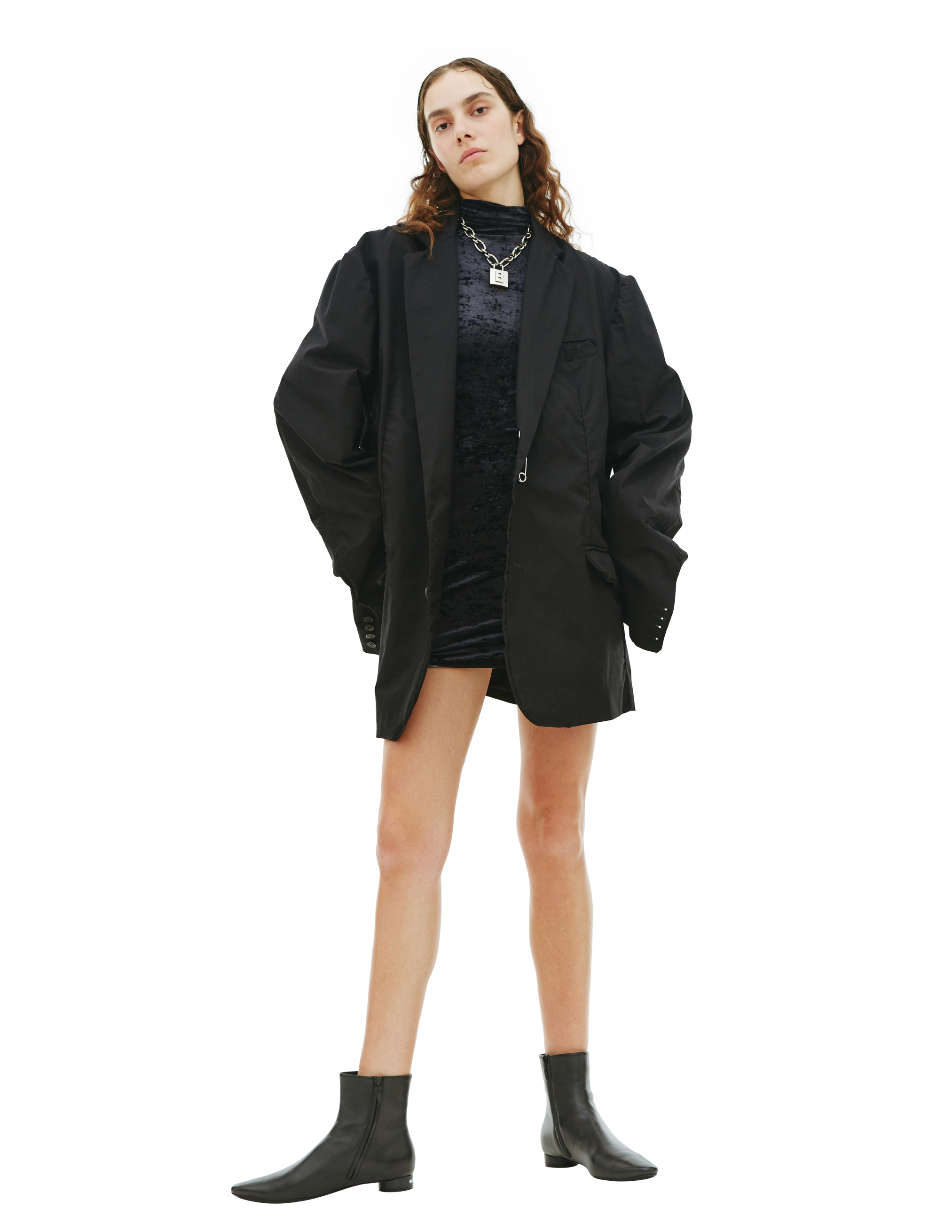 Черный оверсайз пиджак Balenciaga 680958/TLP07/1000, размер L 680958/TLP07/1000 - фото 3