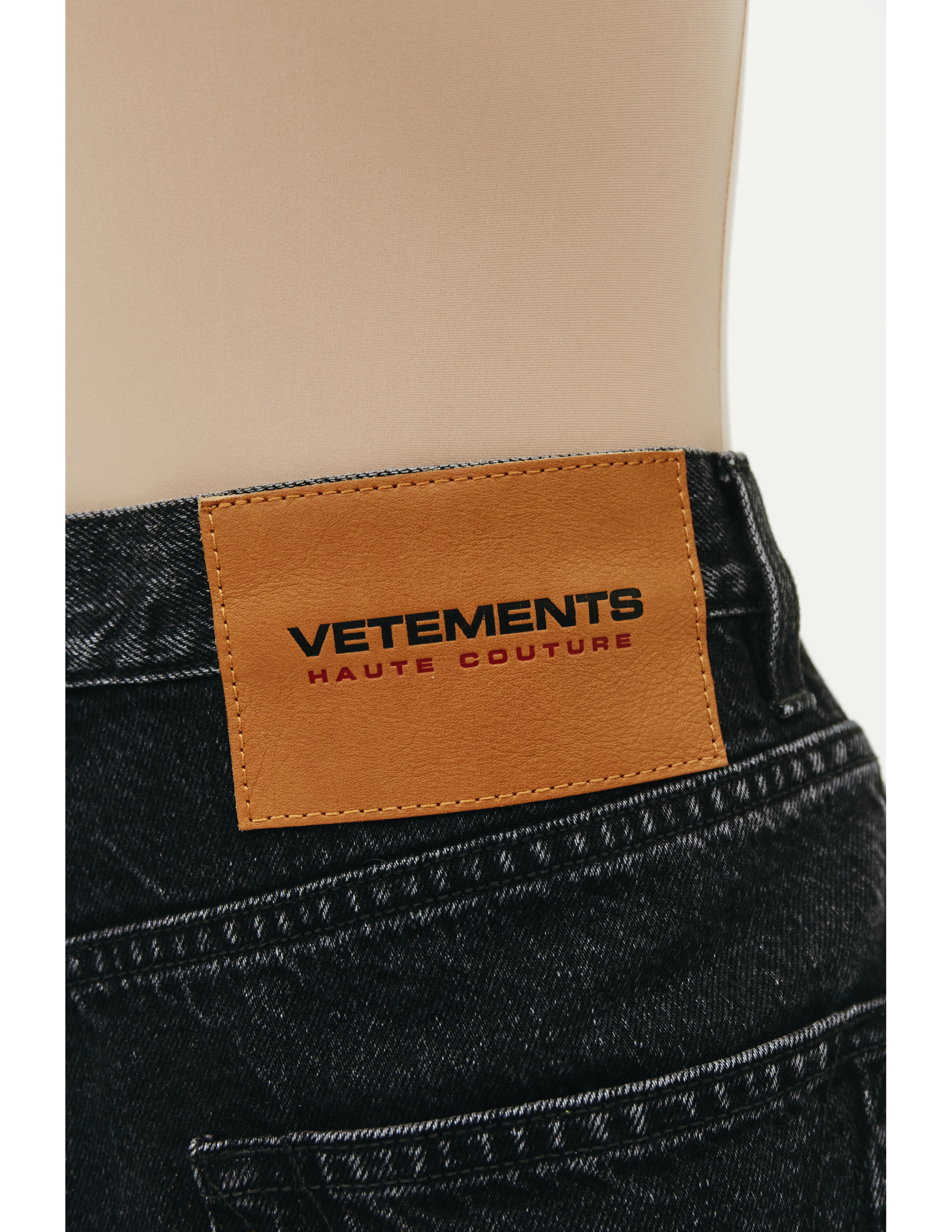 Черные джинсы с высокой посадкой Vetements WE51PA140B/2803, размер L;M WE51PA140B/2803 - фото 4