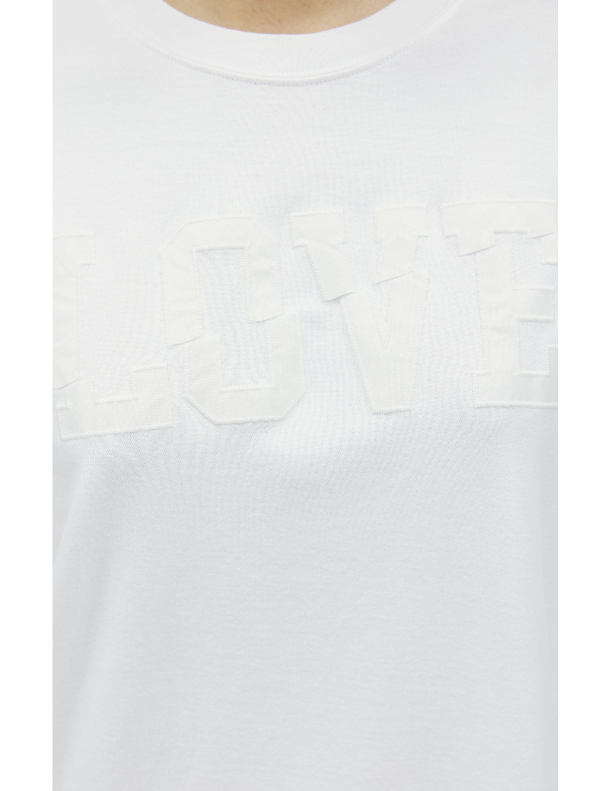 Оверсайз футболка с нашивкой Love Undercover UC1C2803/WHITE, размер 2;3 UC1C2803/WHITE - фото 4