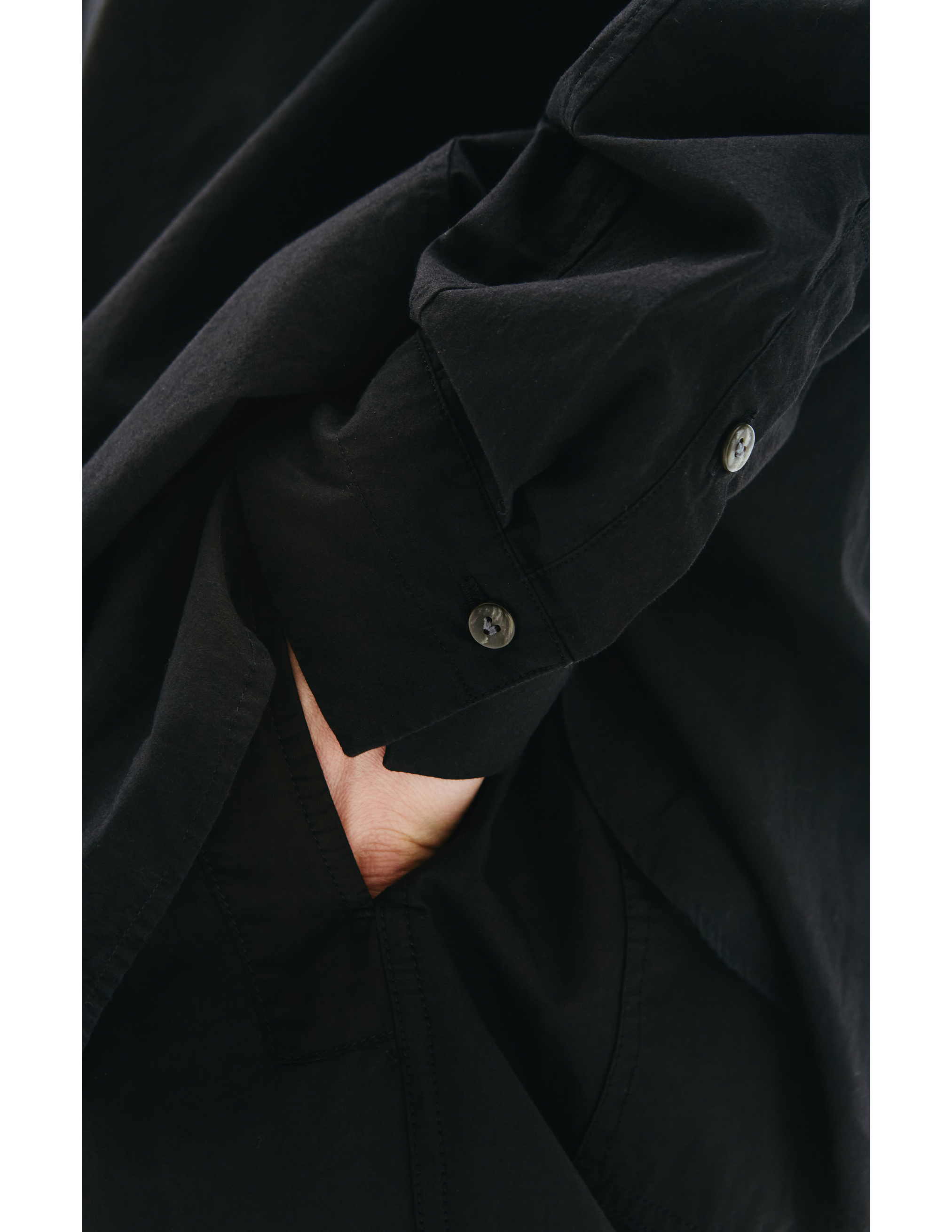 Черная рубашка со скрытым карманом The Viridi-Anne VI/3492/02, размер 4 VI/3492/02 - фото 5