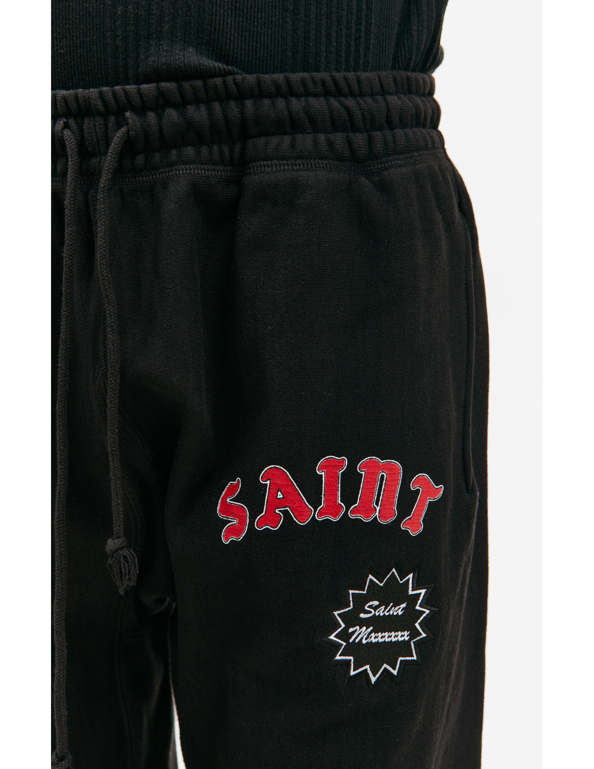 Черные брюки с логотипом Saint Michael SM-YS8-0000-044, размер M;L;XL - фото 4