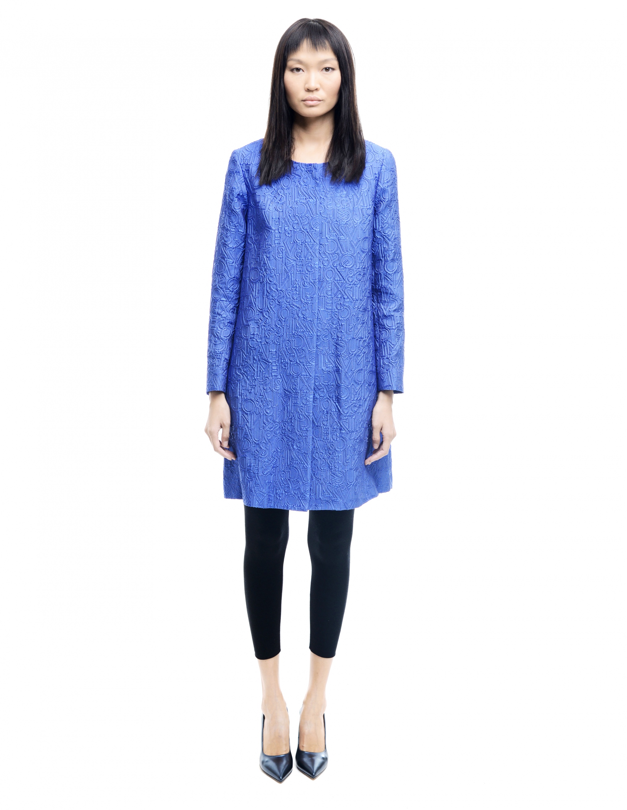 Пальто из полиэстера и шелка - Mary Katrantzou JALC/RES15/blue
