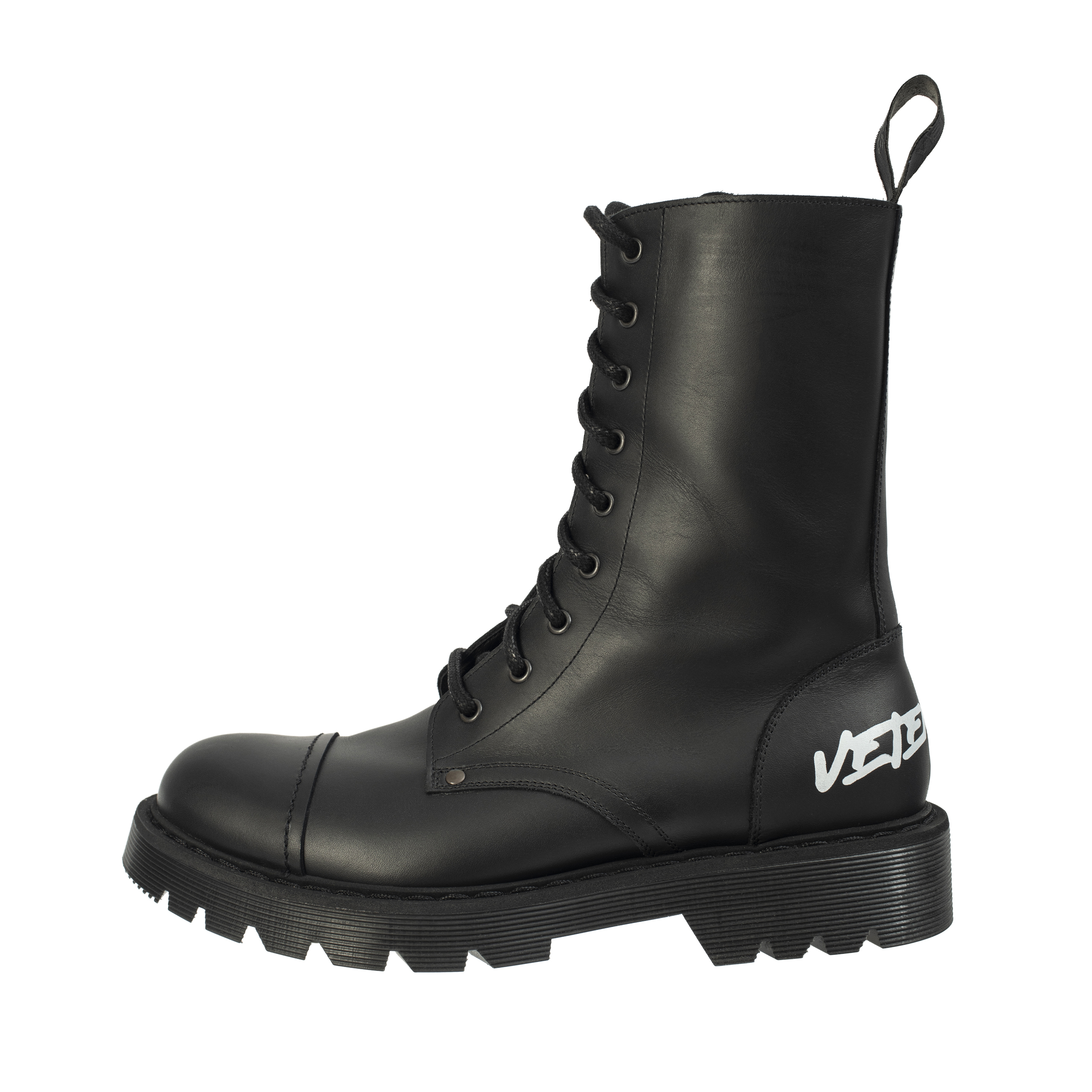 Кожаные ботинки на шнуровке с логотипом VETEMENTS UE52BO300B/2400, размер 45;43;42;41;40;39;38;37 UE52BO300B/2400 - фото 3