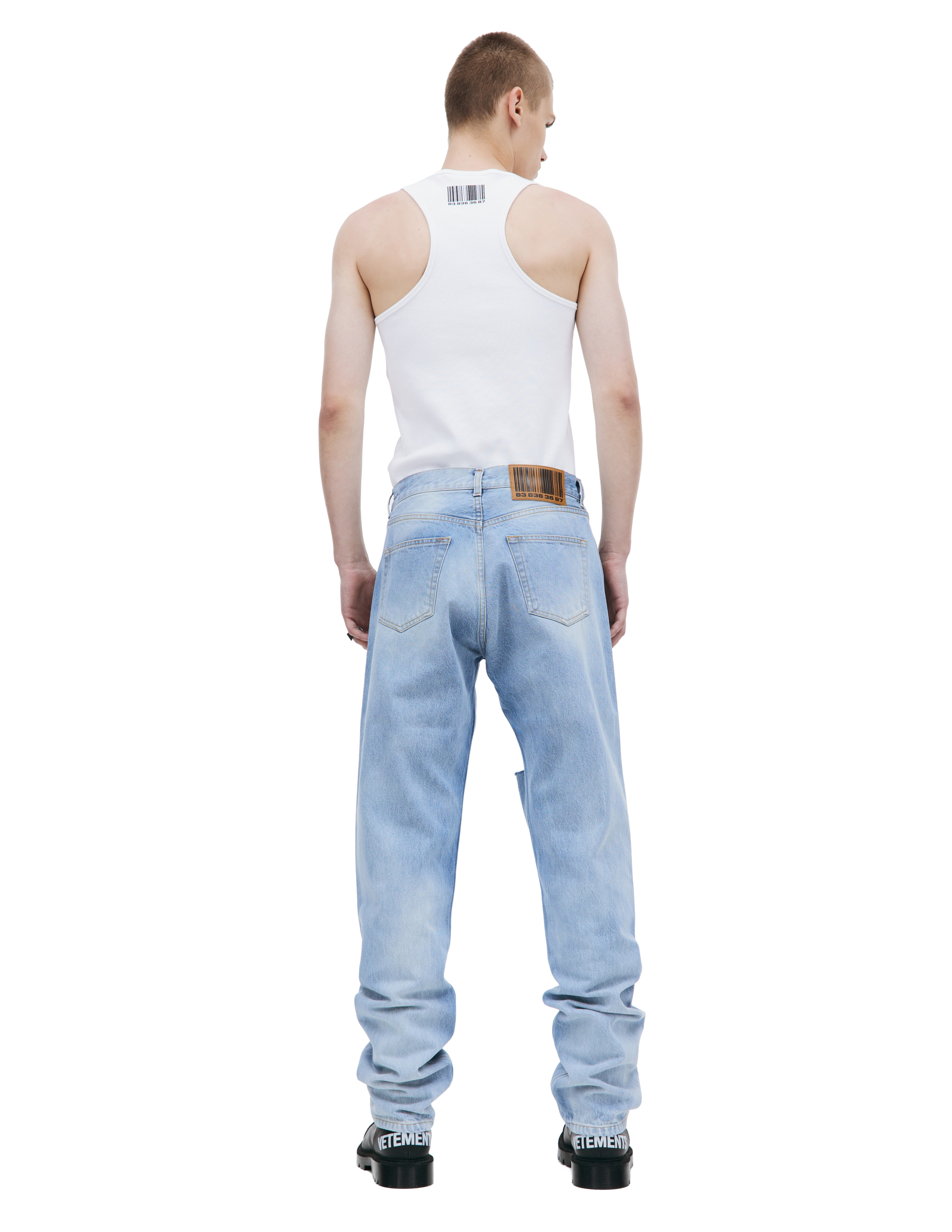 Голубые рваные джинсы VTMNTS VL18PA400L/5401, размер 26;28;30;32;36 VL18PA400L/5401 - фото 3