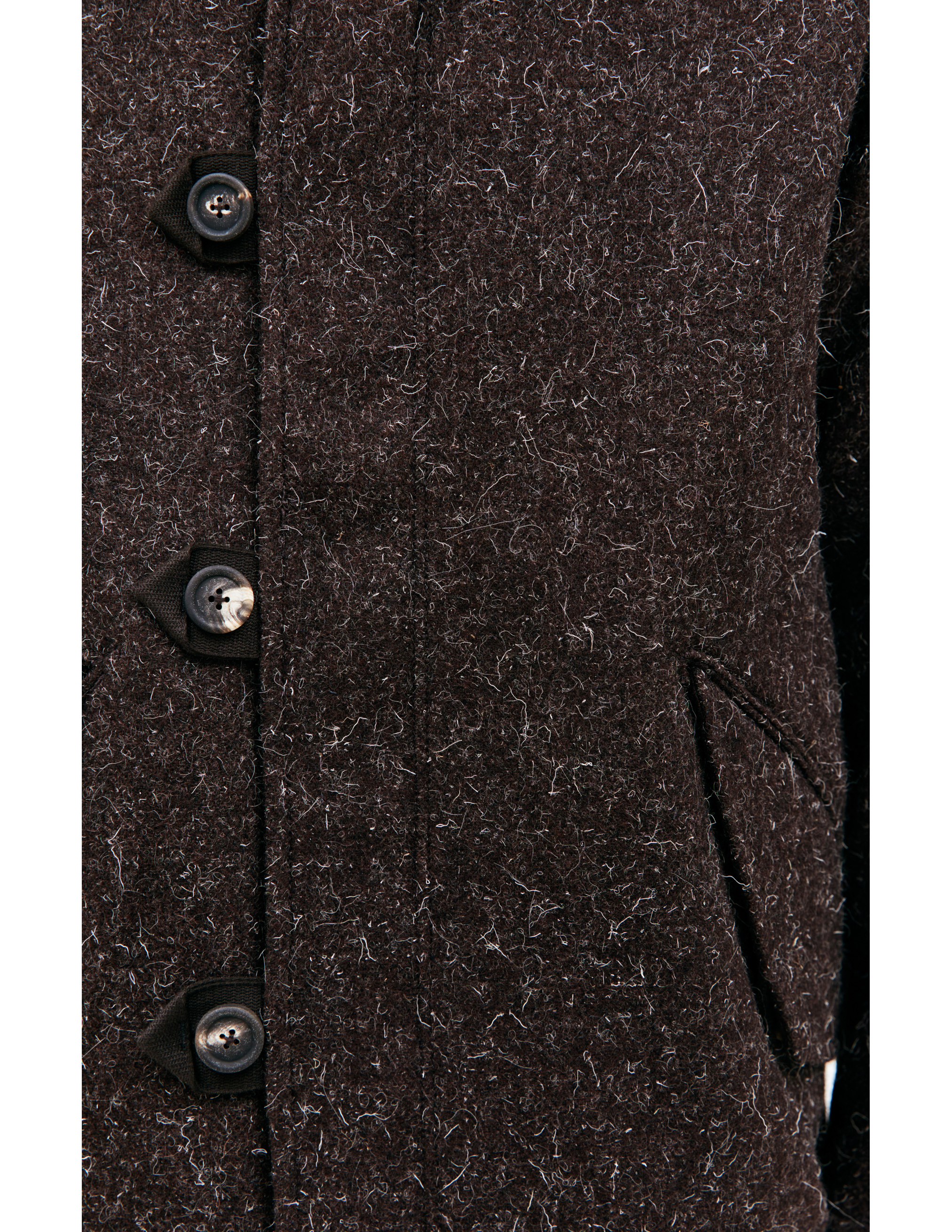Шерстяной пиджак с воротником-стойкой Ziggy Chen 0M2330905, размер 50;52 - фото 5