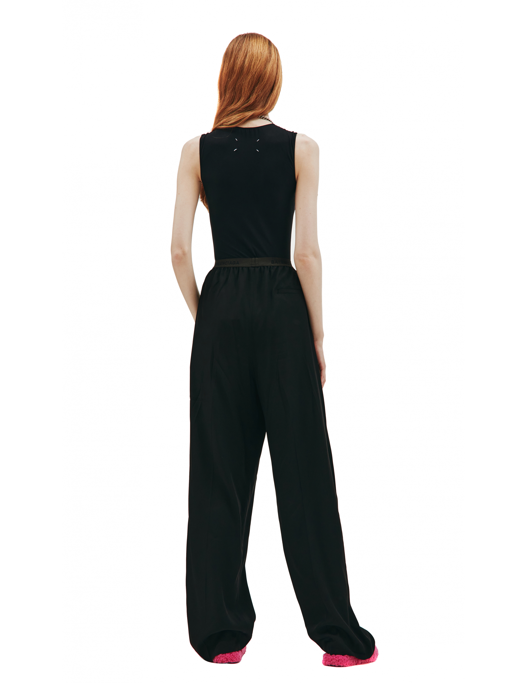 Широкие брюки на резинке с логотипом Balenciaga 675482/TJO25/1000, размер 40;38;36 675482/TJO25/1000 - фото 4