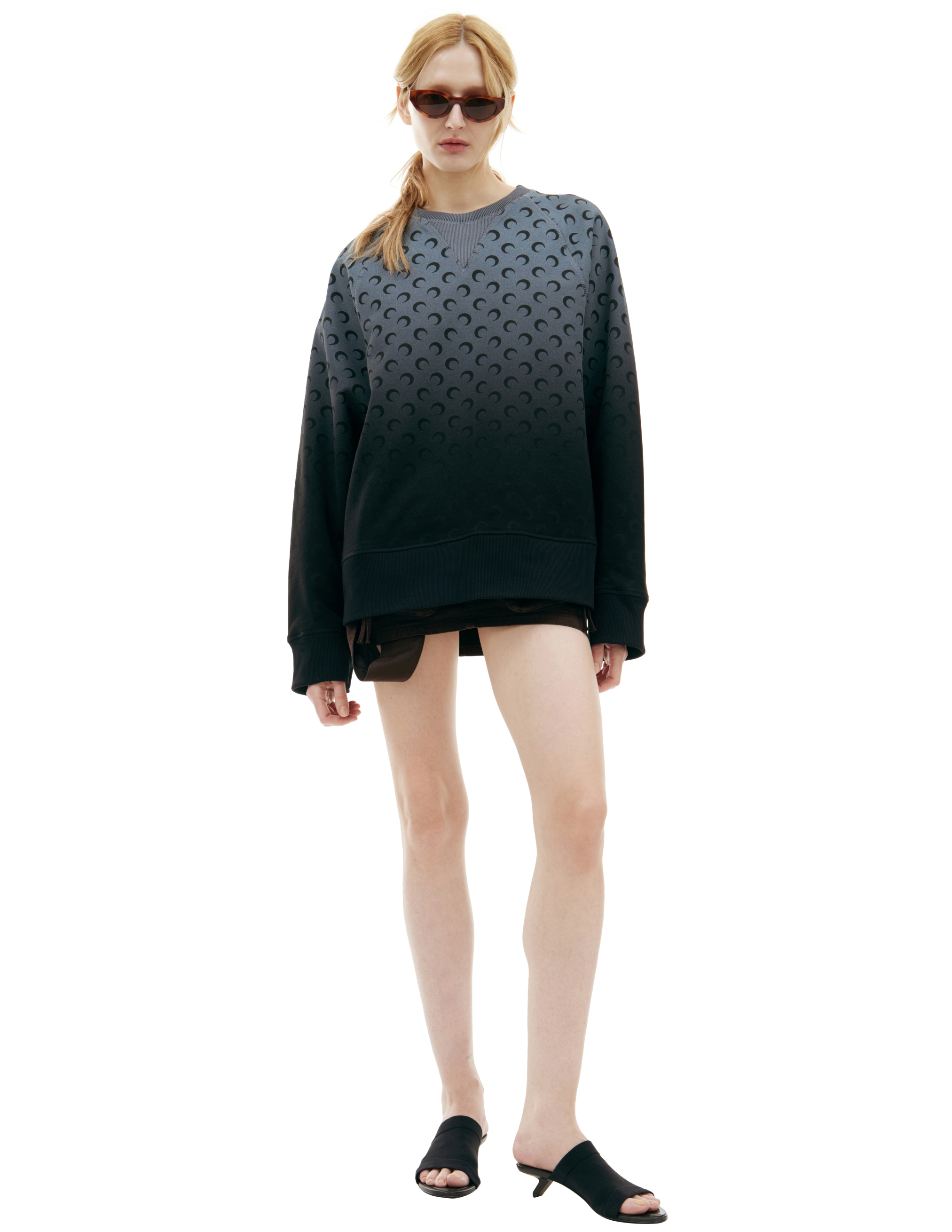 Серый свитшот с градиентом