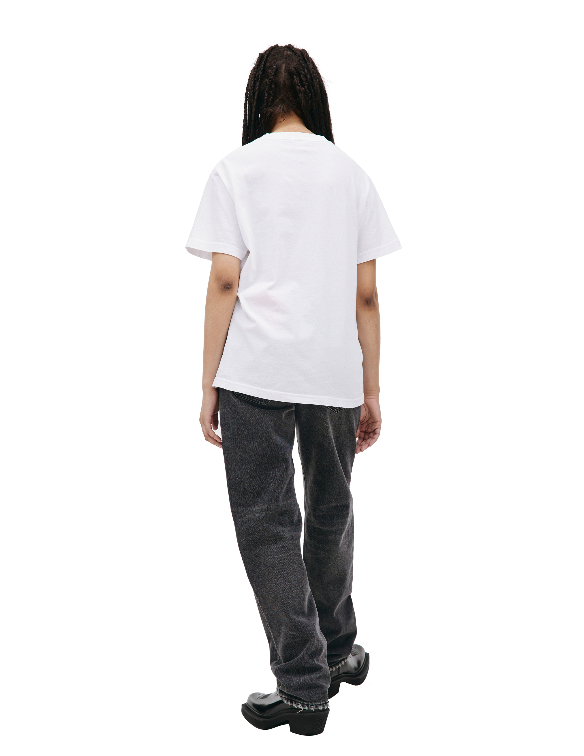 Белая футболка NY Health Club SPORTY & RICH TS836WH, размер S;M;L;XL - фото 3