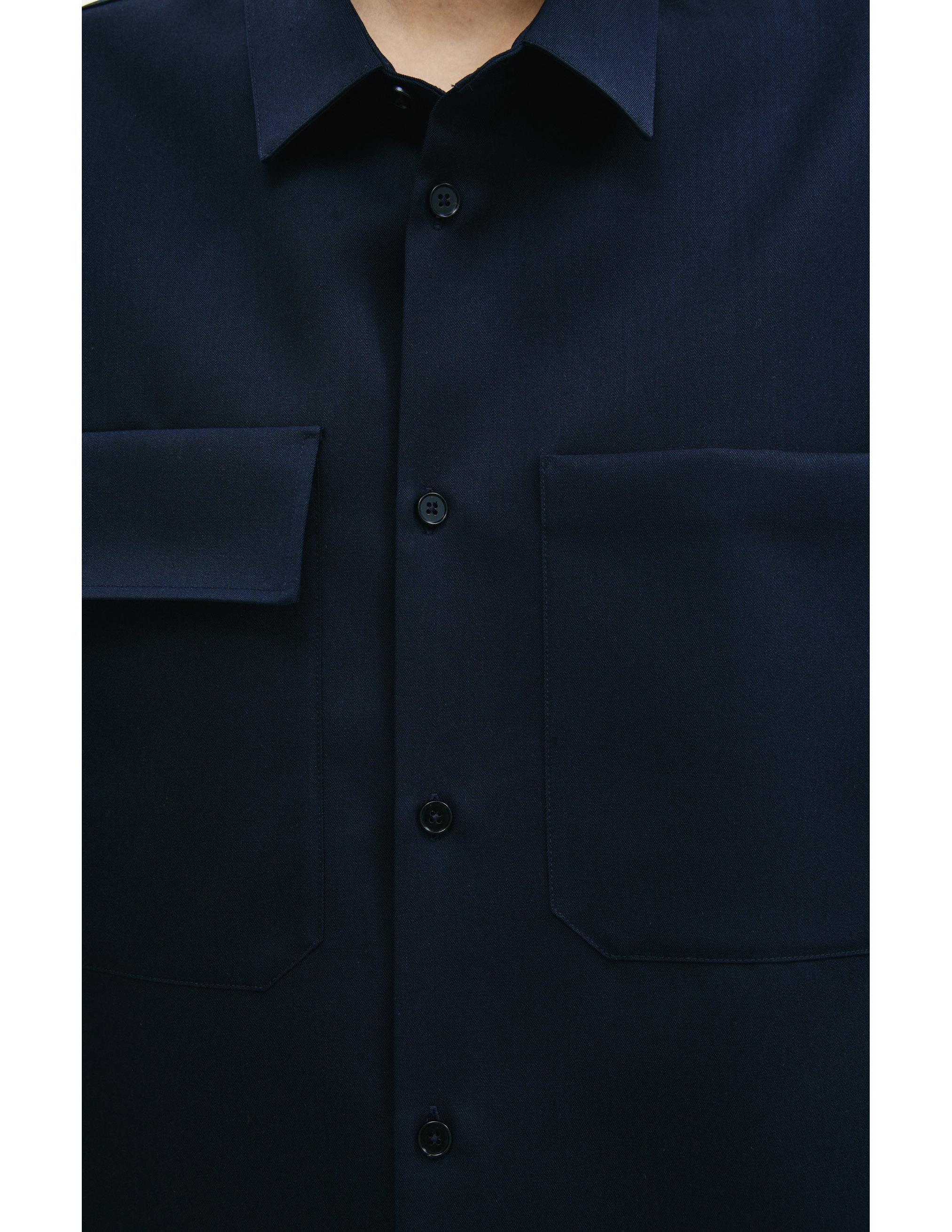 Рубашка из шерсти с накладными карманами Jil Sander J23DL0003/J40022/401, размер 42 J23DL0003/J40022/401 - фото 5