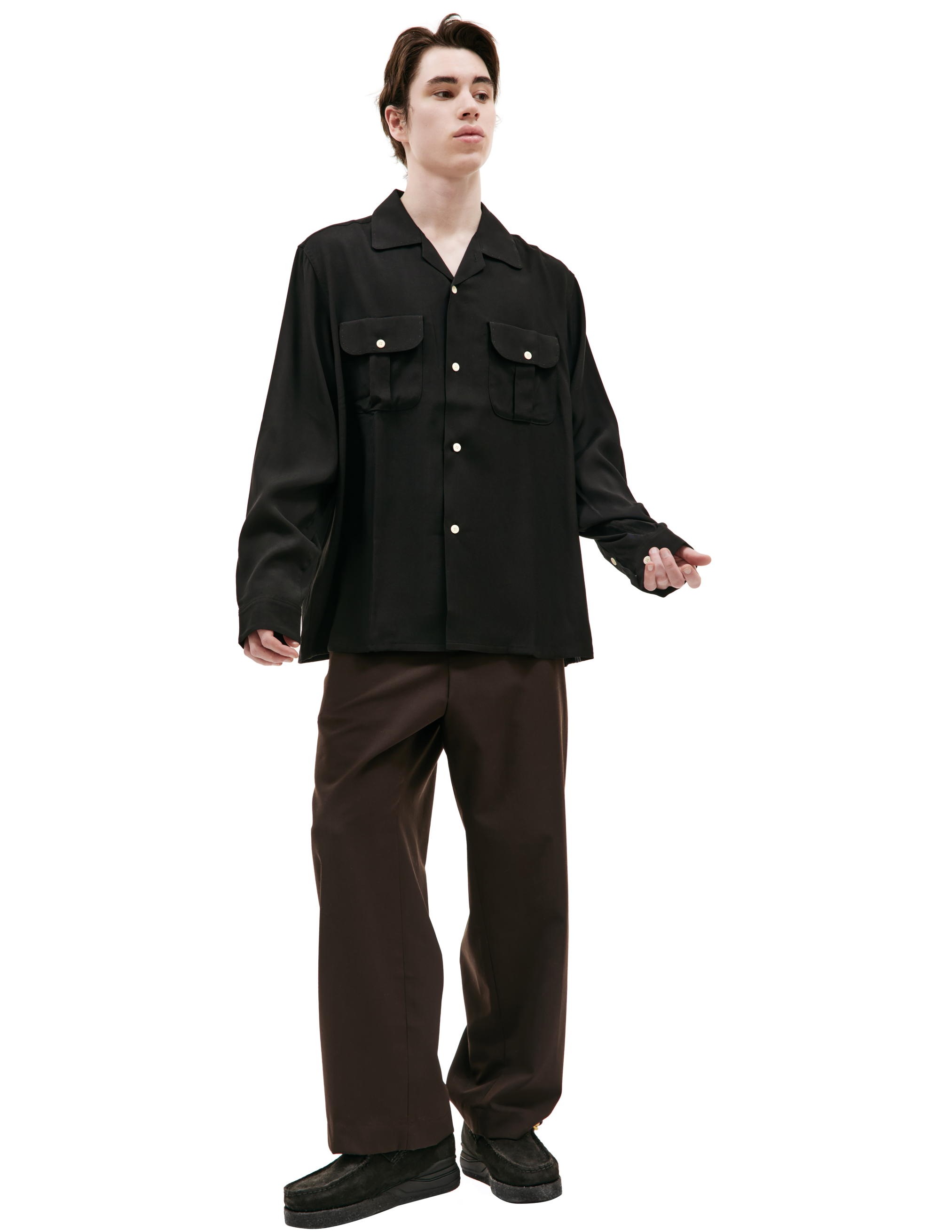 Рубашка Keesey G.S. с накладными карманами visvim 0124105011014, размер 4