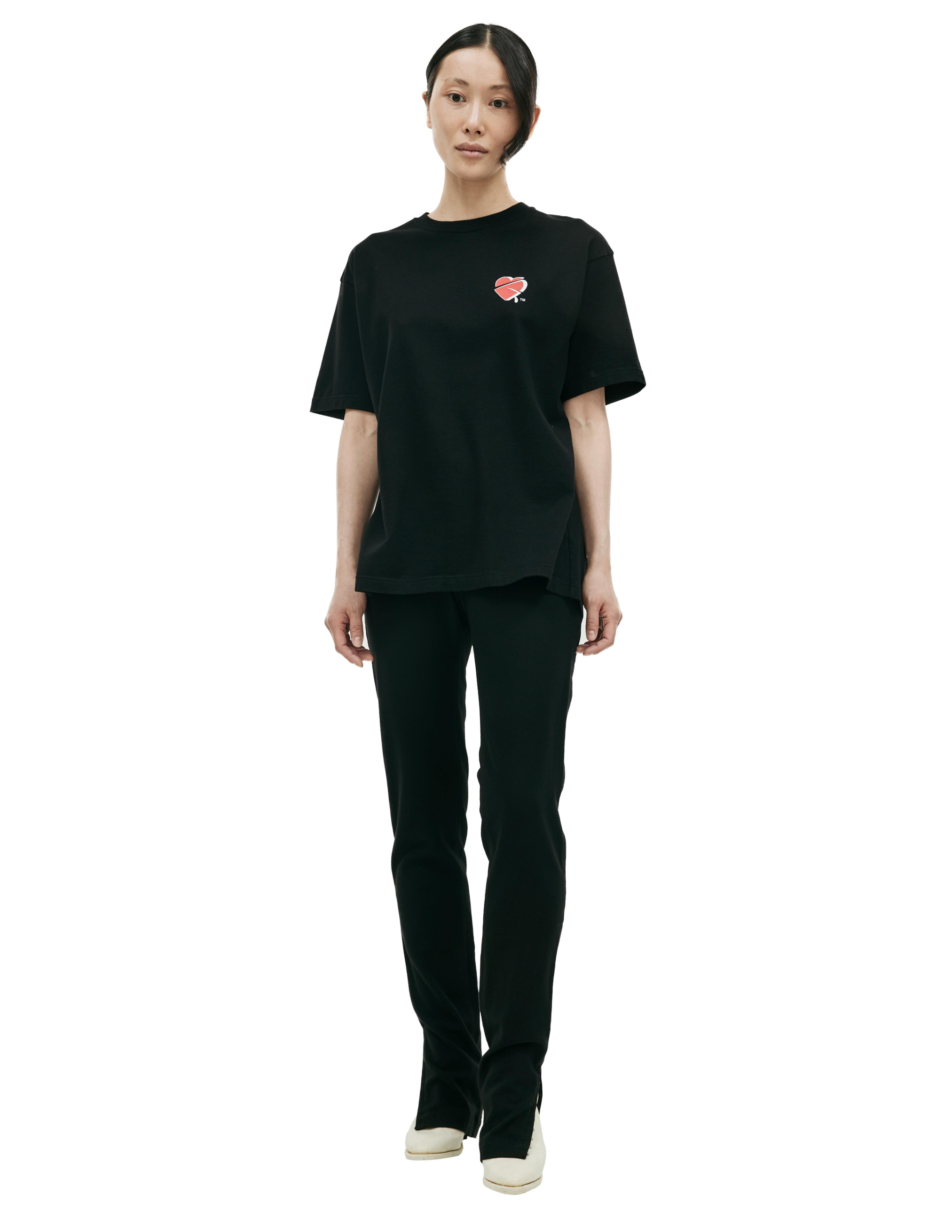 Черная футболка с принтом Undercover UC1C2802/BLACK, размер 2;3 UC1C2802/BLACK - фото 1