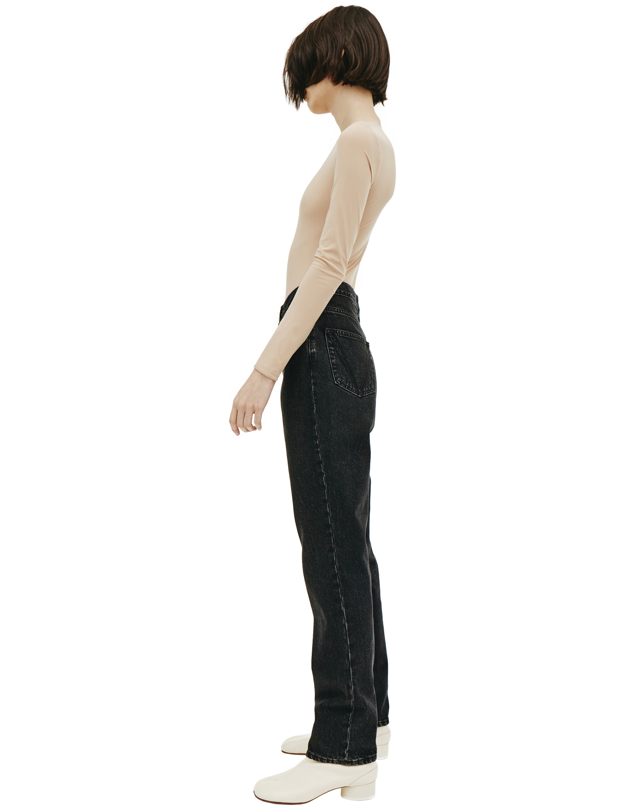 Черные джинсы с высокой посадкой Vetements WE51PA140B/2803, размер L;M WE51PA140B/2803 - фото 2