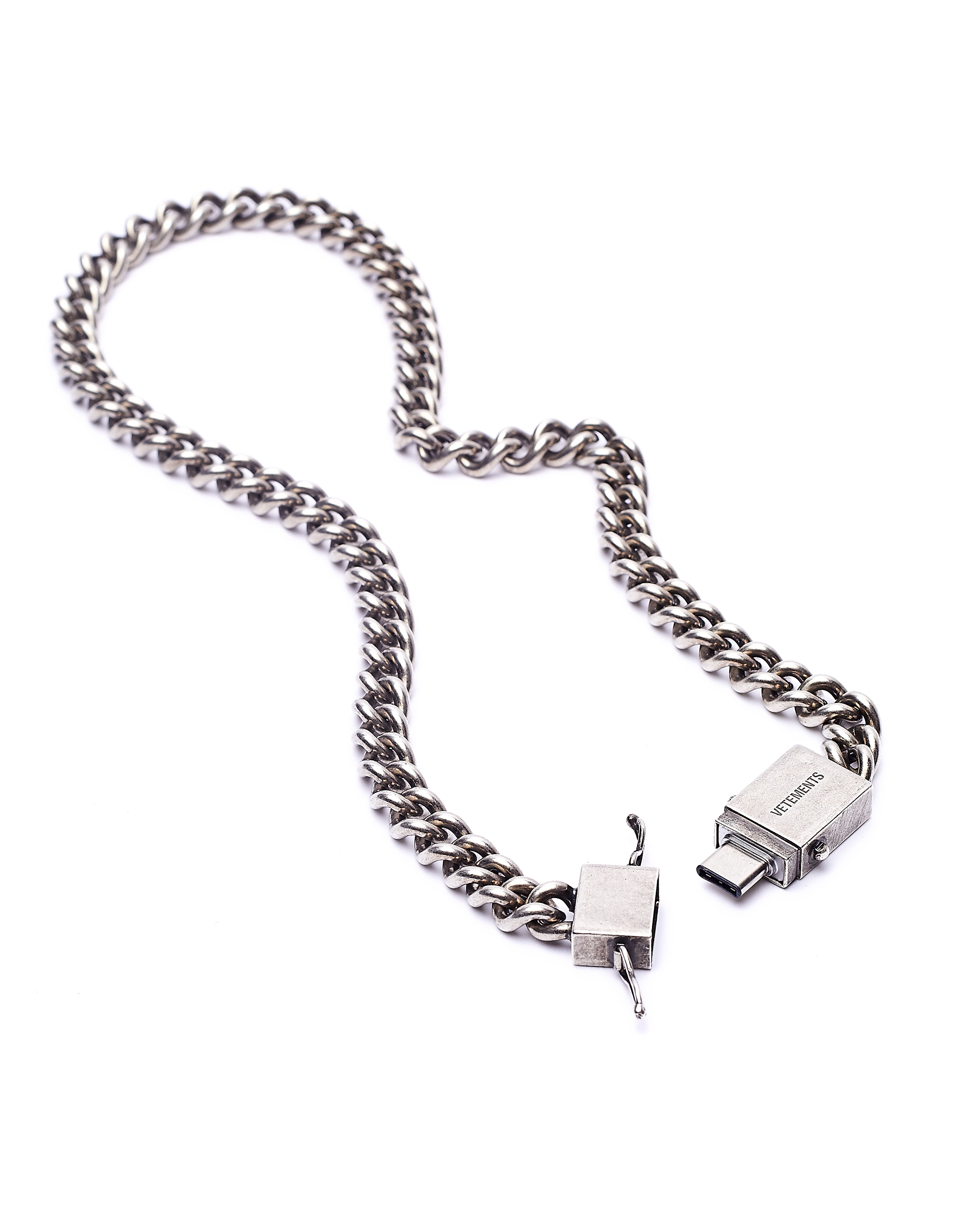 Колье-цепь с флешкой USB-C Vetements UAH20AC623, размер One Size - фото 3