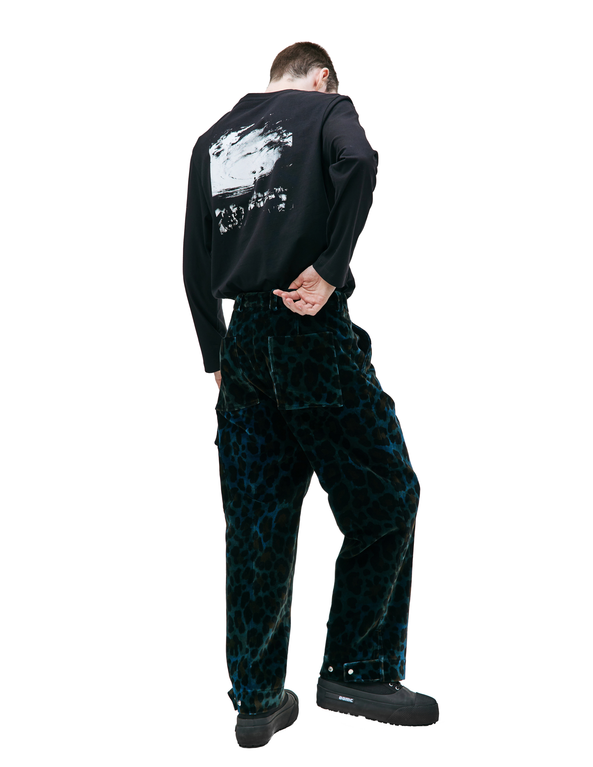 Леопардовые брюки с карманами OAMC 23A28OAU65/COT00899/308, размер 30 23A28OAU65/COT00899/308 - фото 3