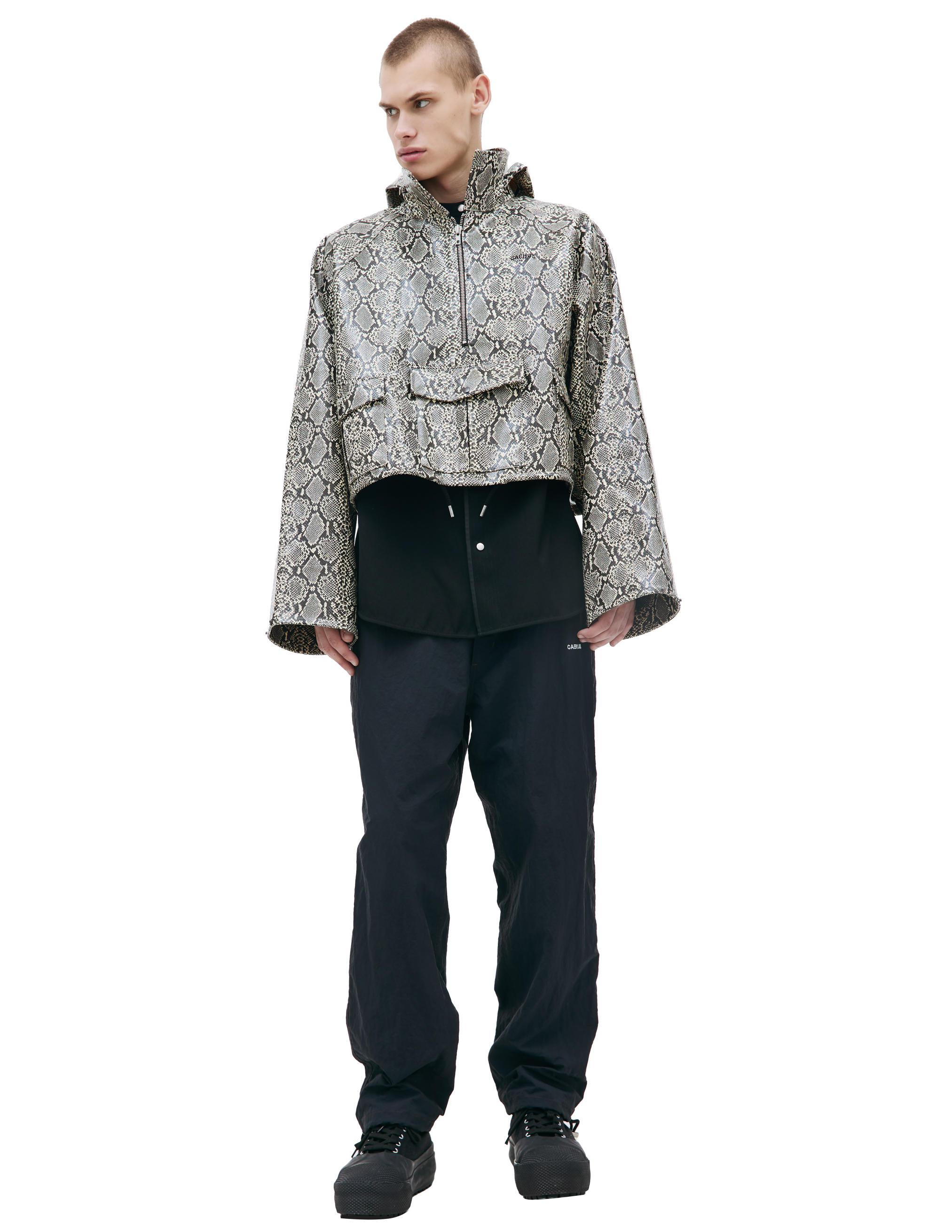 Куртка - анорак с анималистичным принтом CAERUS JK-001/BEIGE, размер 3 JK-001/BEIGE - фото 1