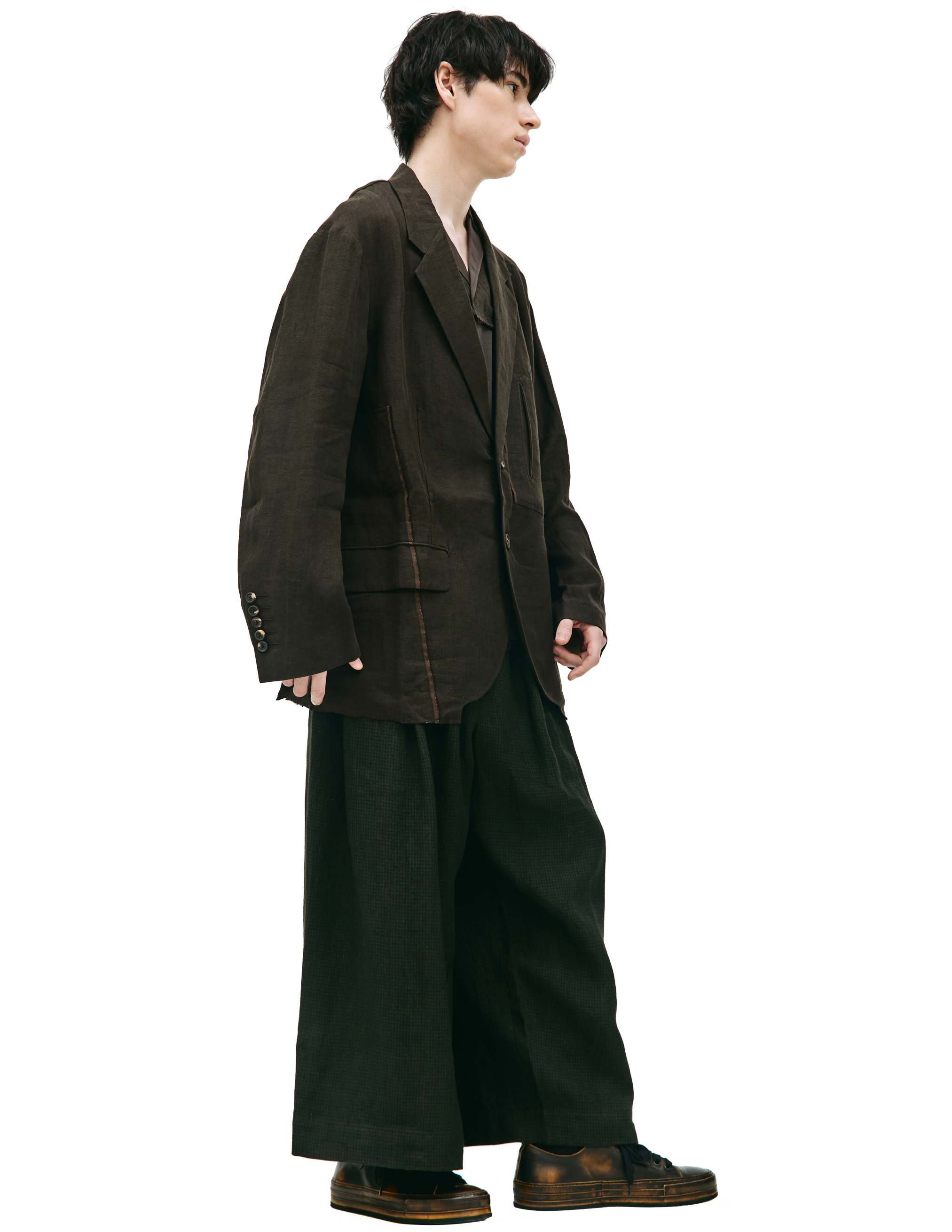 Льняной пиджак с карманами Ziggy Chen 0M2310901, размер 50 - фото 2