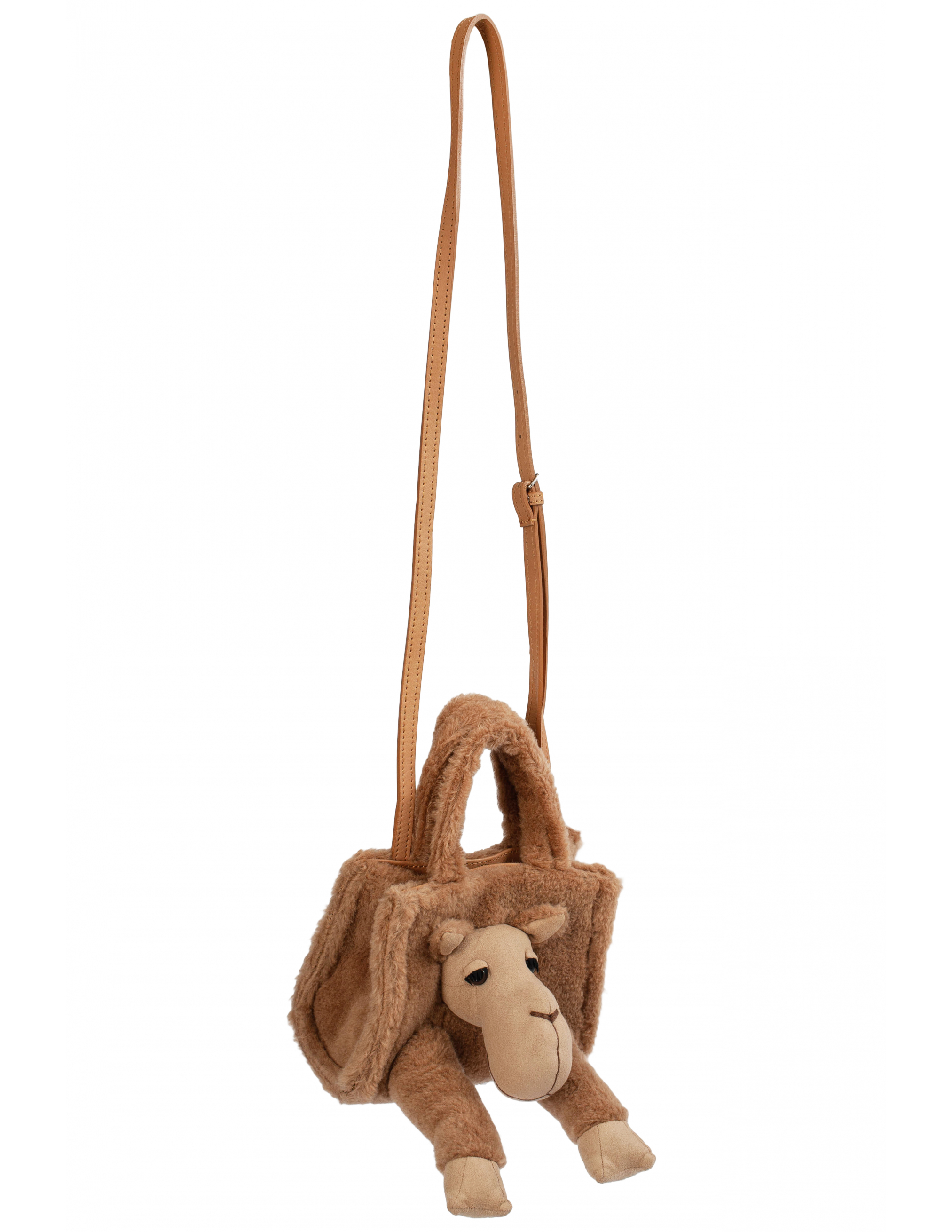Бежевая сумка с пришитой игрушкой Doublet 21AW05BG29/camel, размер S 21AW05BG29/camel - фото 4