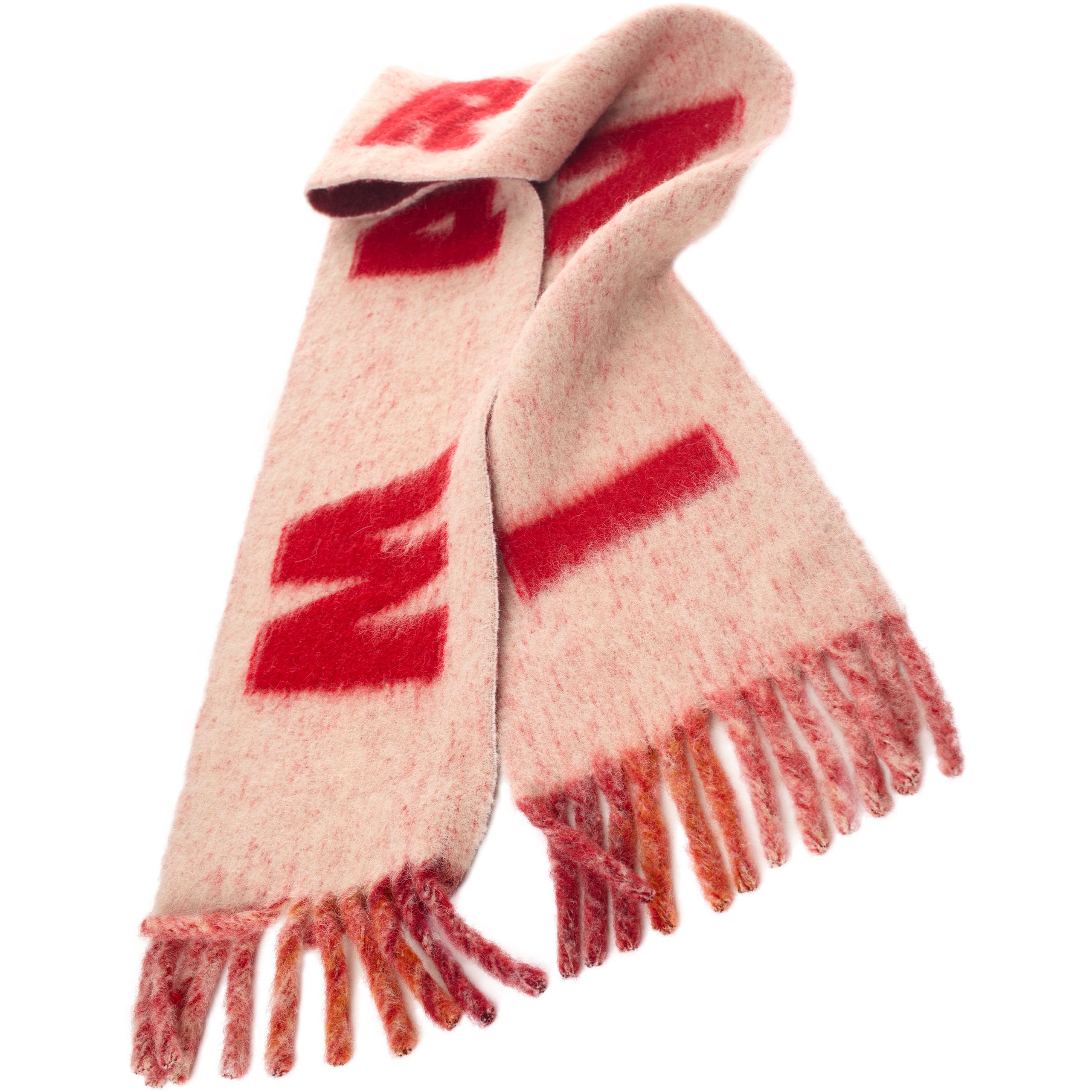 Шерстяной шарф с логотипом Marni SCMC0103A0/UAW017/JQC12, размер One Size