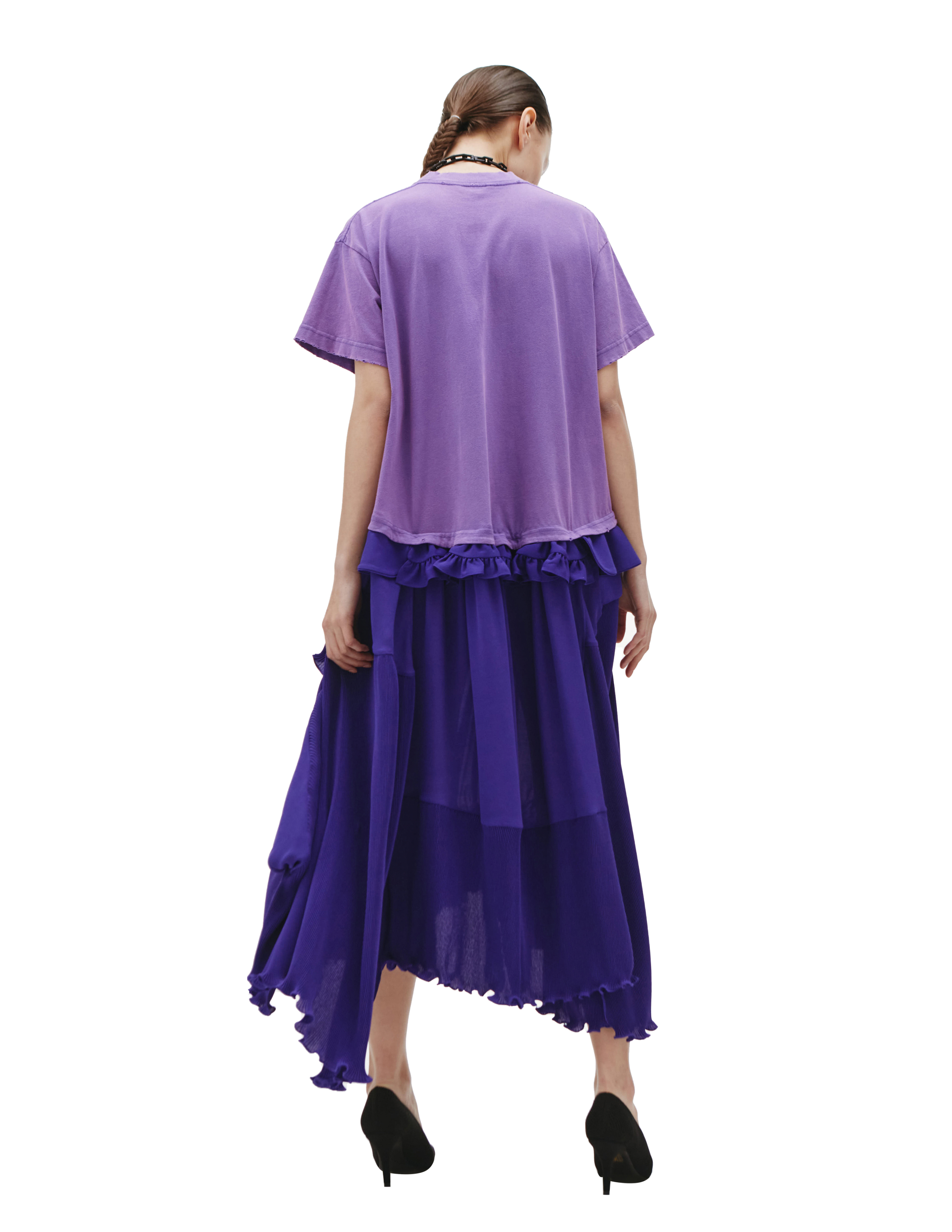 Комбинированное платье с логотипом Balenciaga 680804/TLO32/4021, размер 42;40;38 680804/TLO32/4021 - фото 3