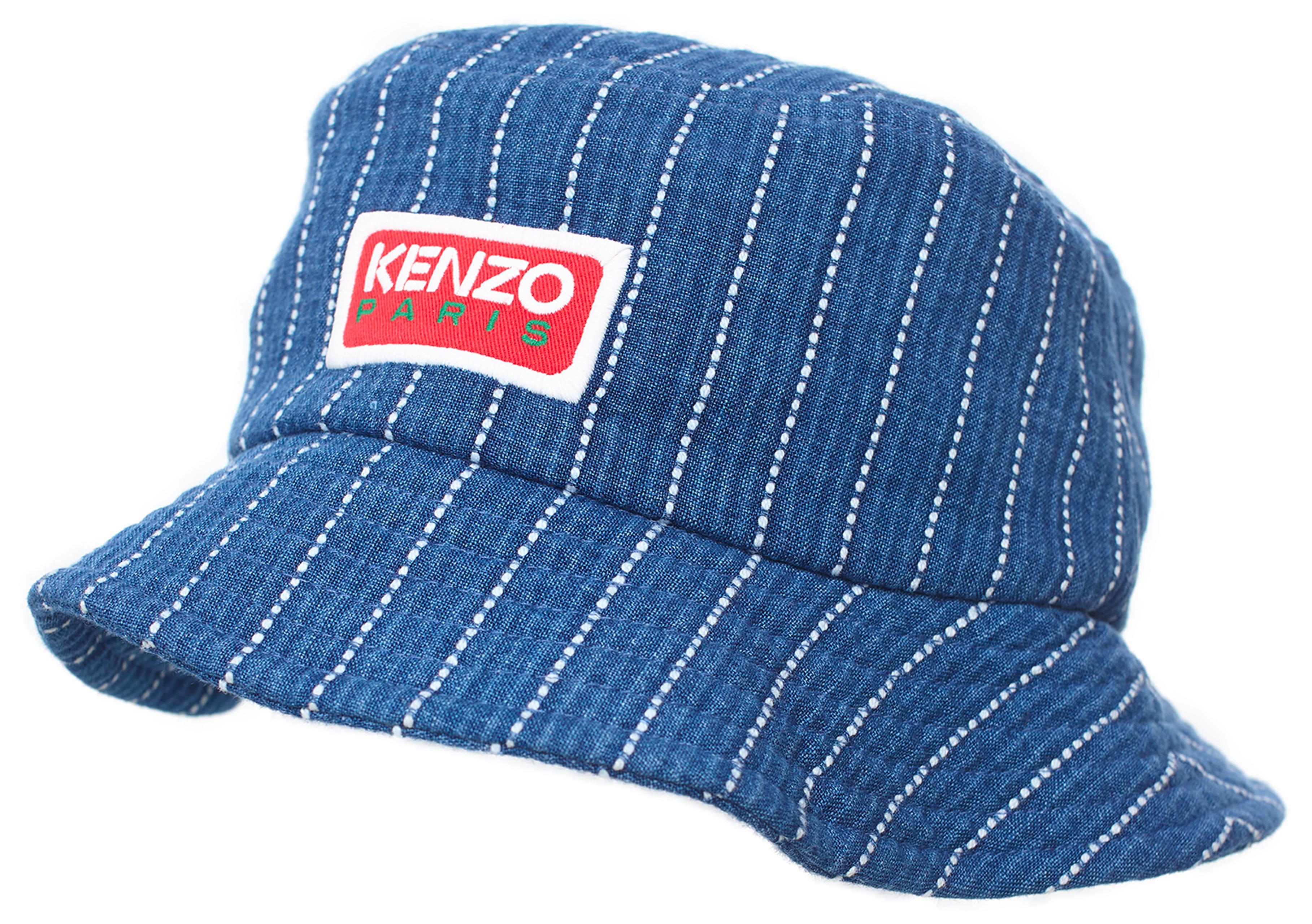 Ꭱam様 Мужская синяя панама с логотипом KENZO — купить за 10 680 руб. в