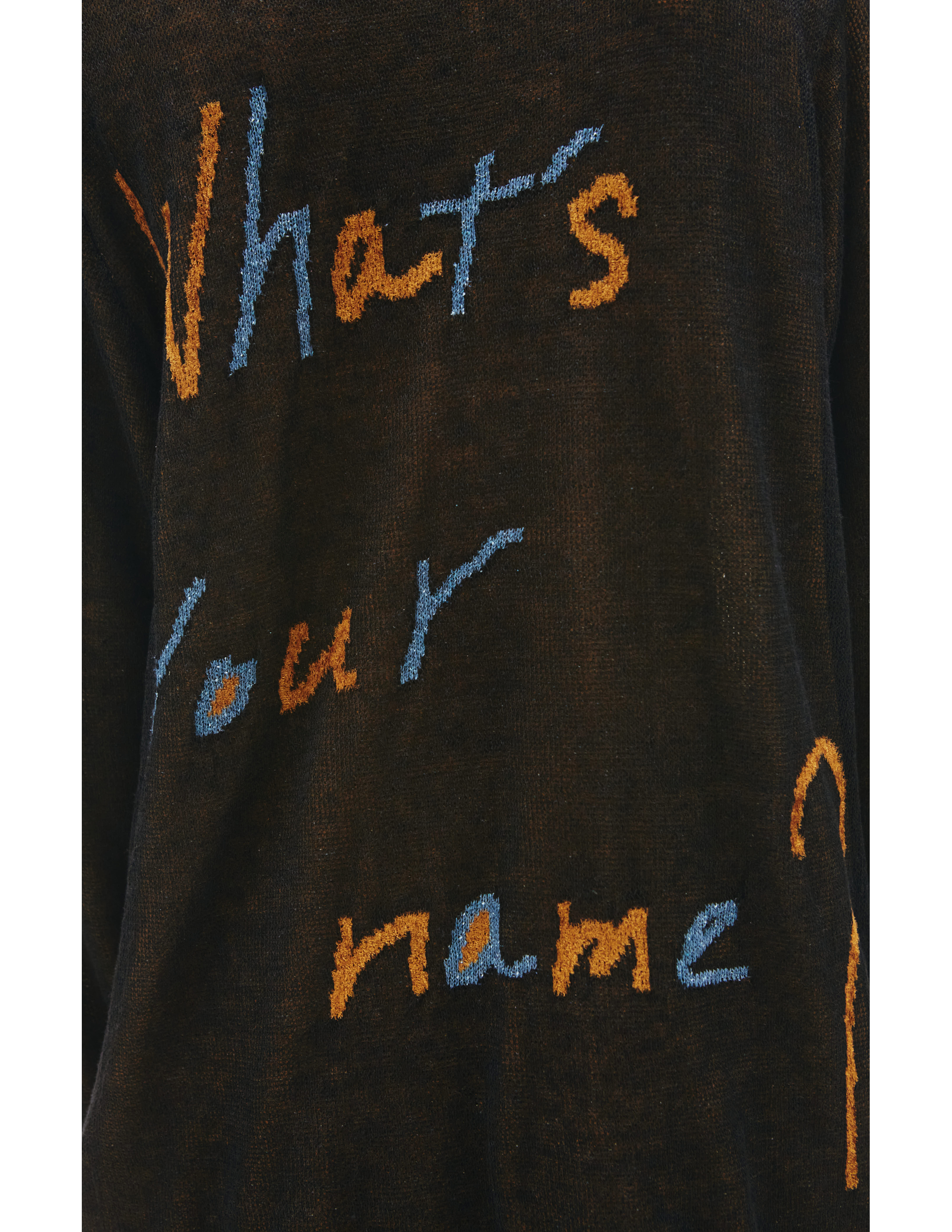 Черный свитер Whats your name - Yohji Yamamoto HG-K13-373-1 Фото 5