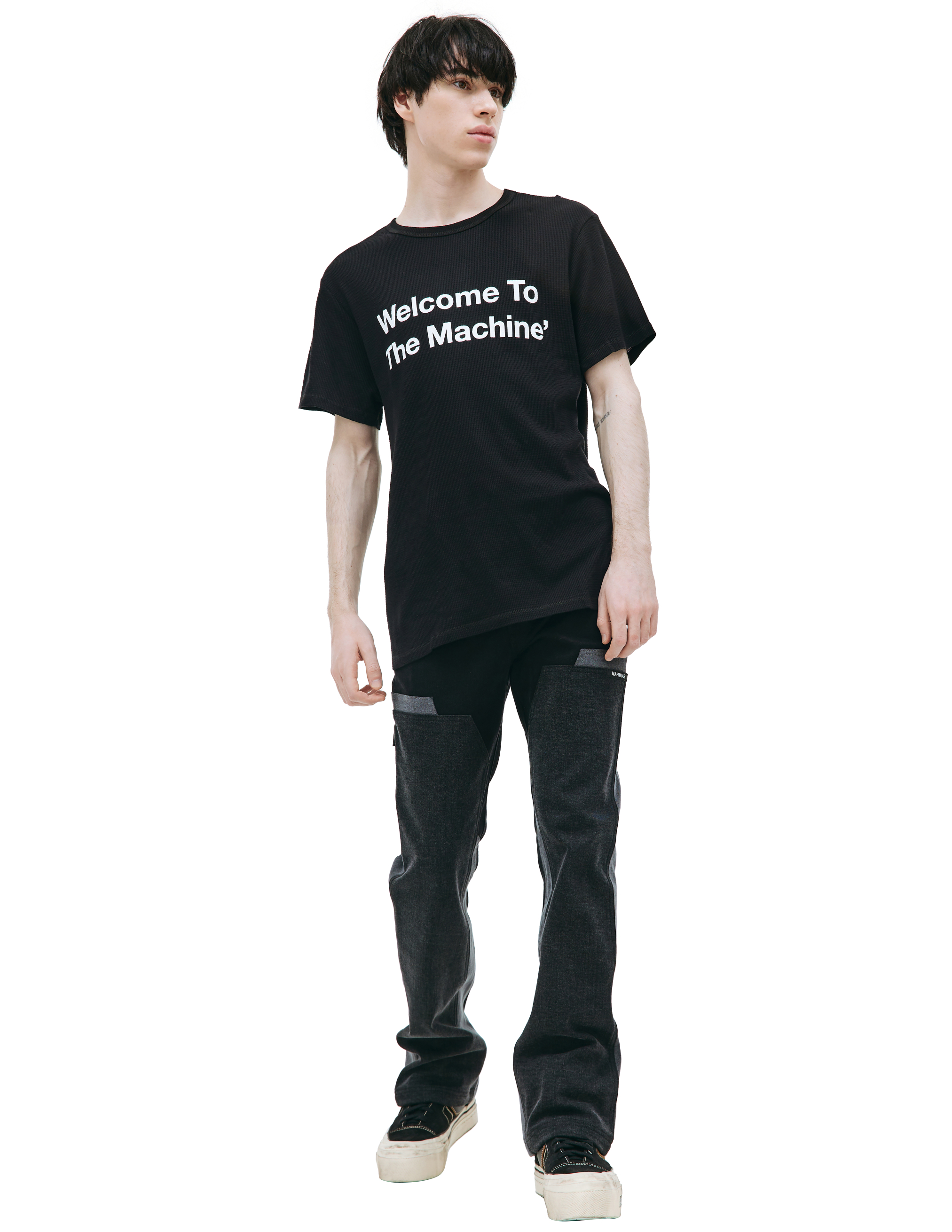 Черная футболка с принтом Midnight Studios 821-0503, размер L;XL;2XL