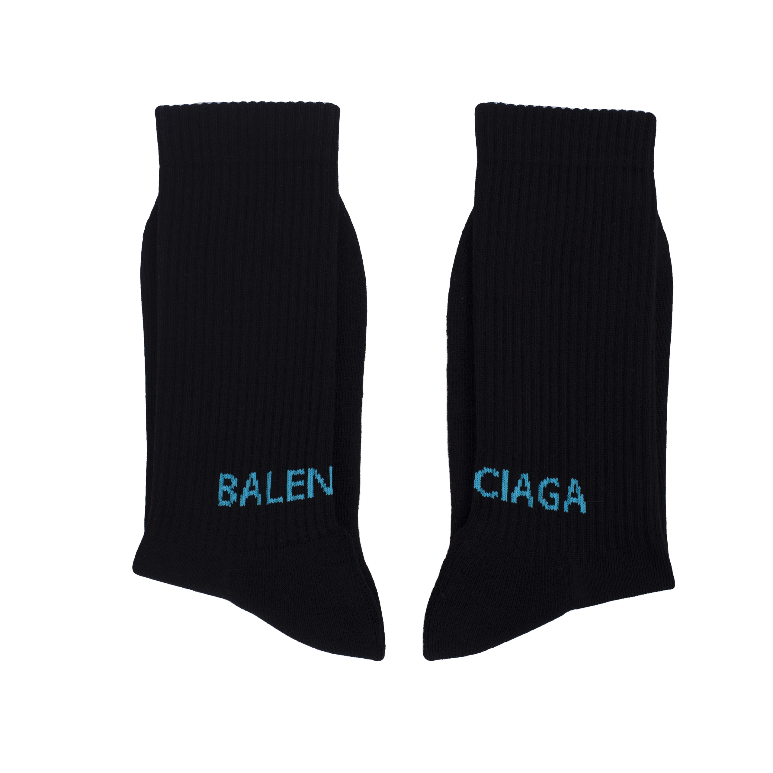 Высокие носки с логотипом - Balenciaga 540615/372B4/1069 Фото 3