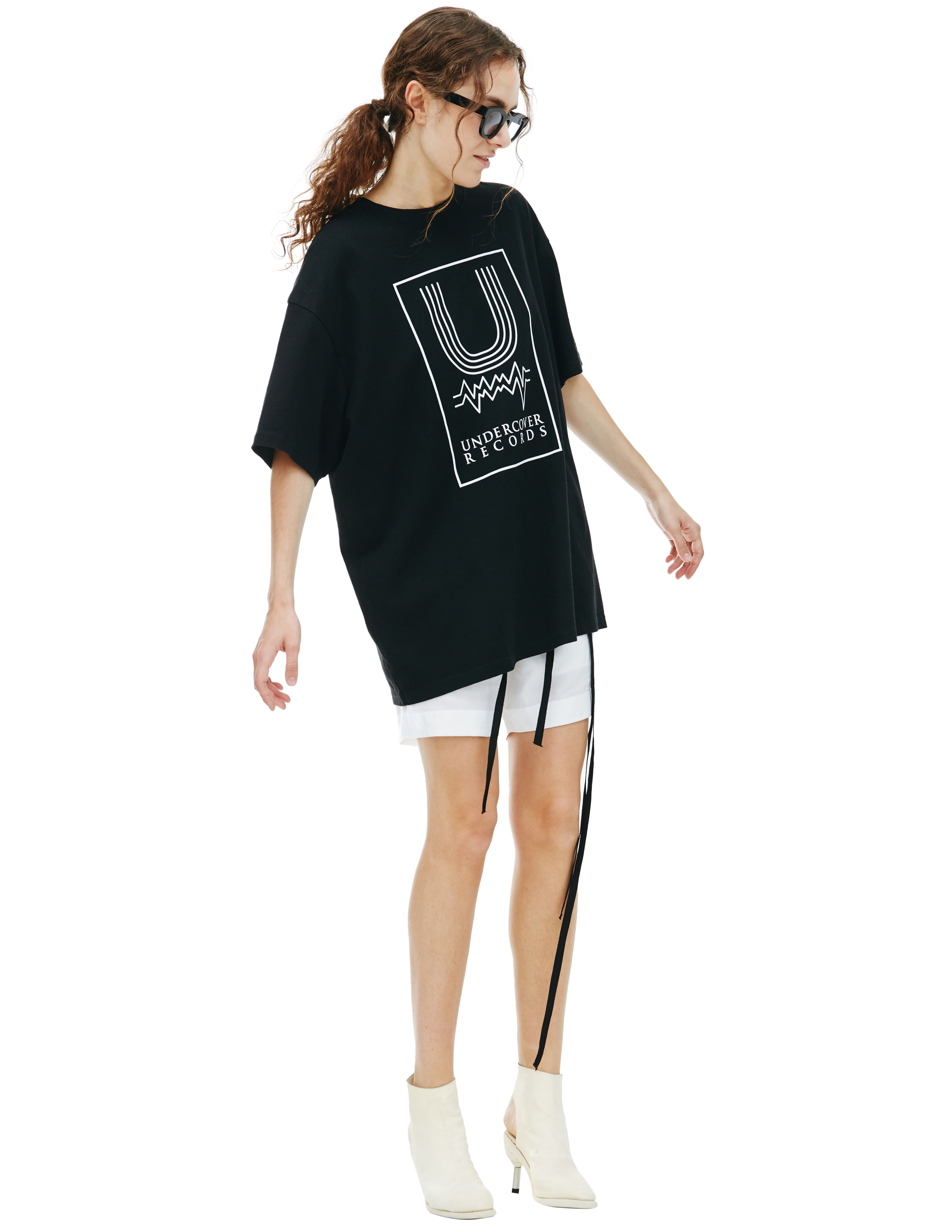 Черная футболка Undercover Records Undercover UC2B9805/3/BLACK, размер 4;3