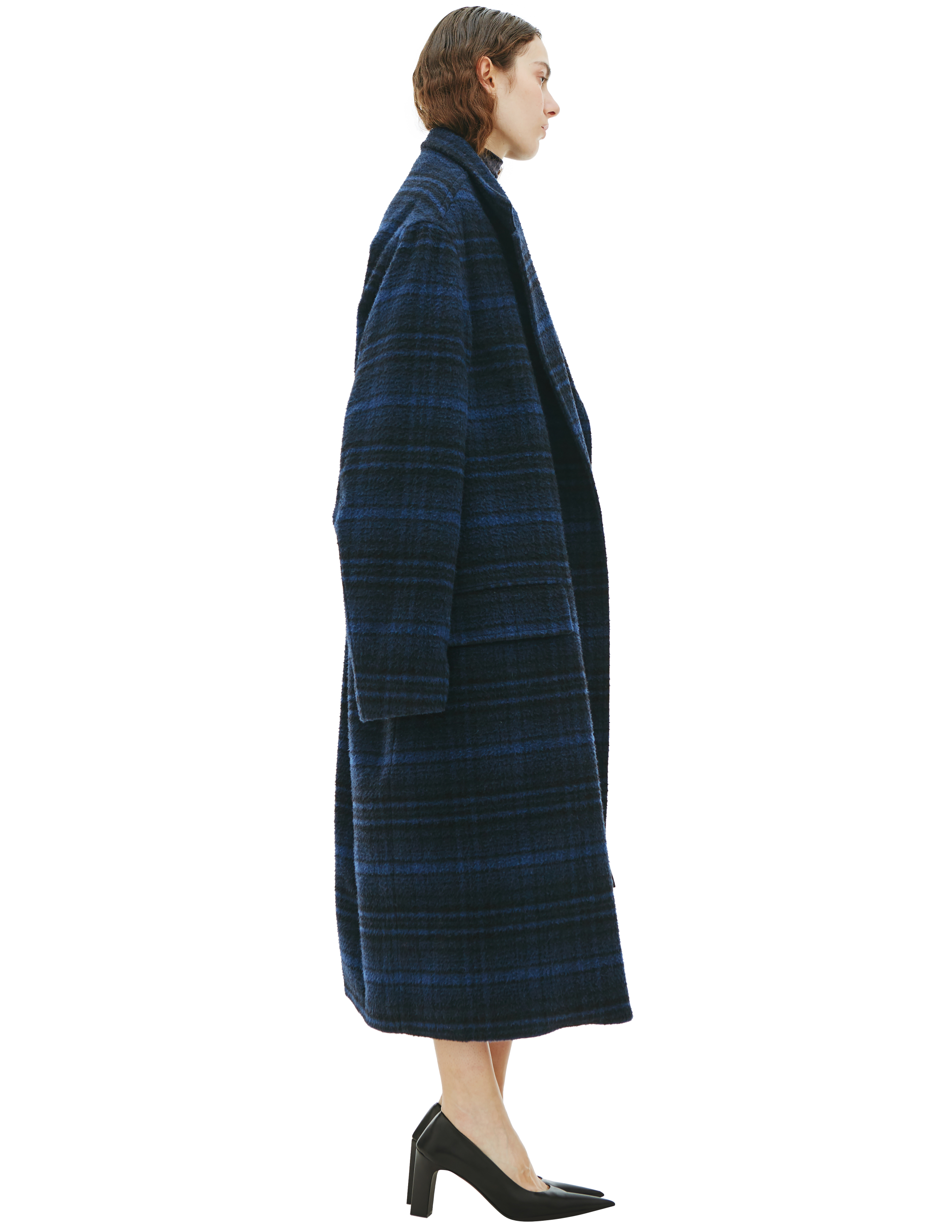 Шерстяное пальто в винтажную клетку Balenciaga 681163/TLU11/8060, размер 3;2 681163/TLU11/8060 - фото 2