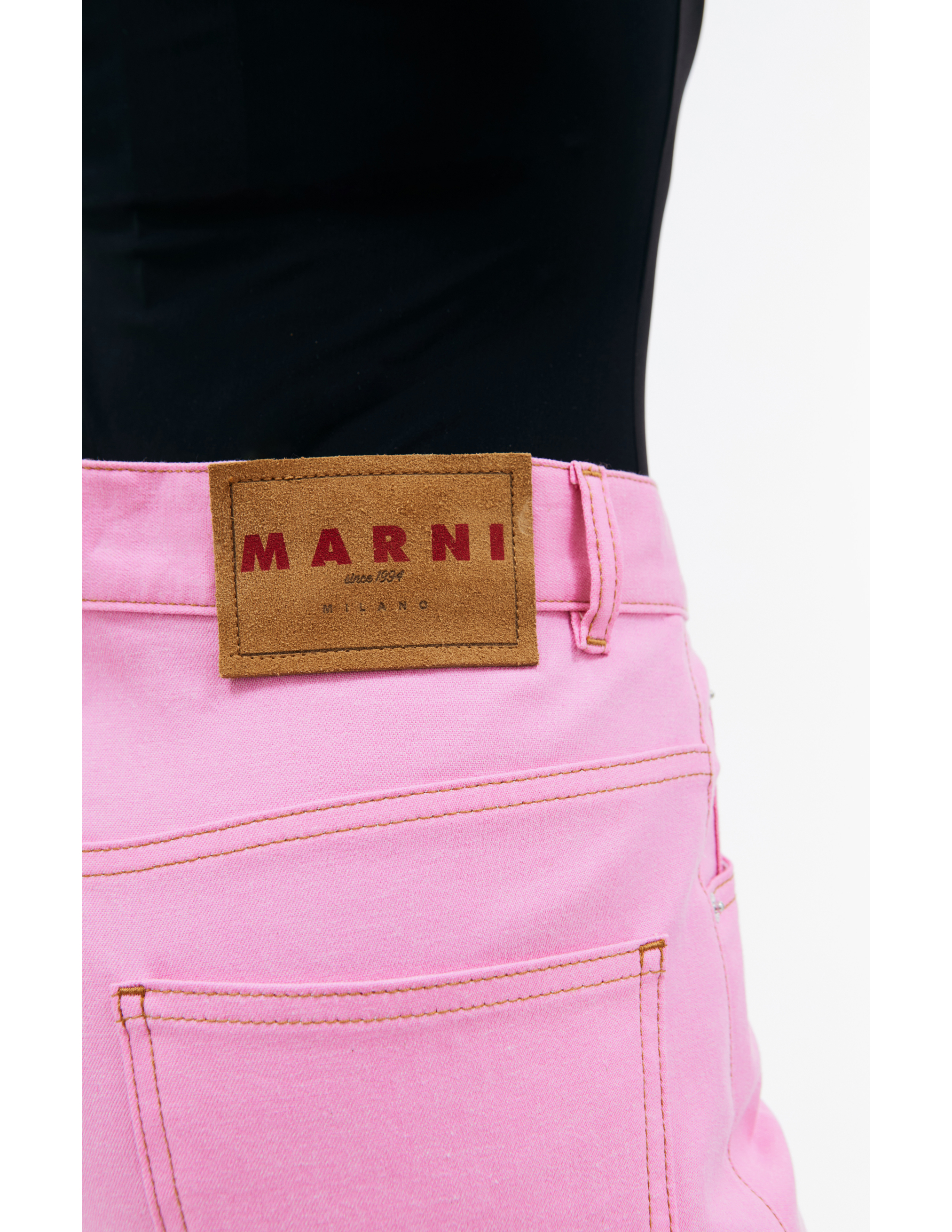Расклешенные джинсы с вышитым логотипом Marni PAJD0492S0/UTC341/00C14, размер 36;38;40 PAJD0492S0/UTC341/00C14 - фото 4