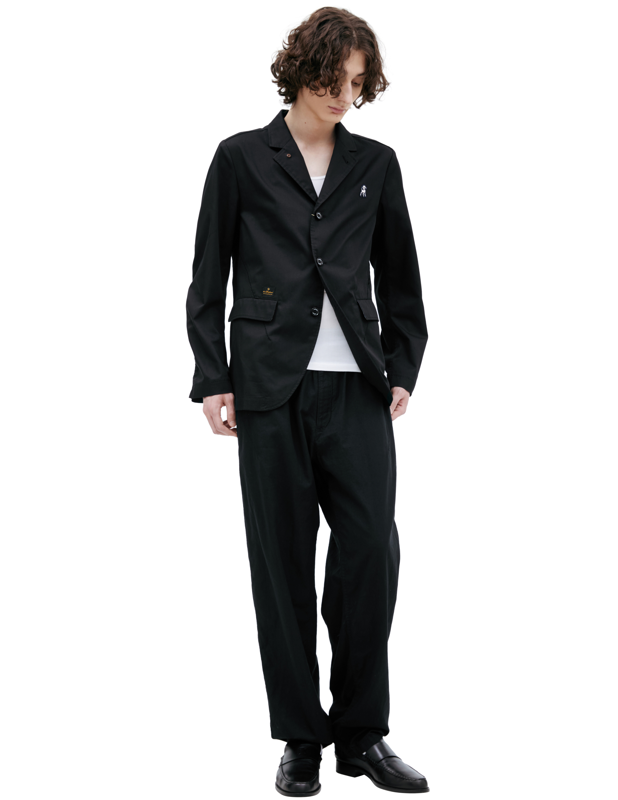 Пиджак с вышивкой