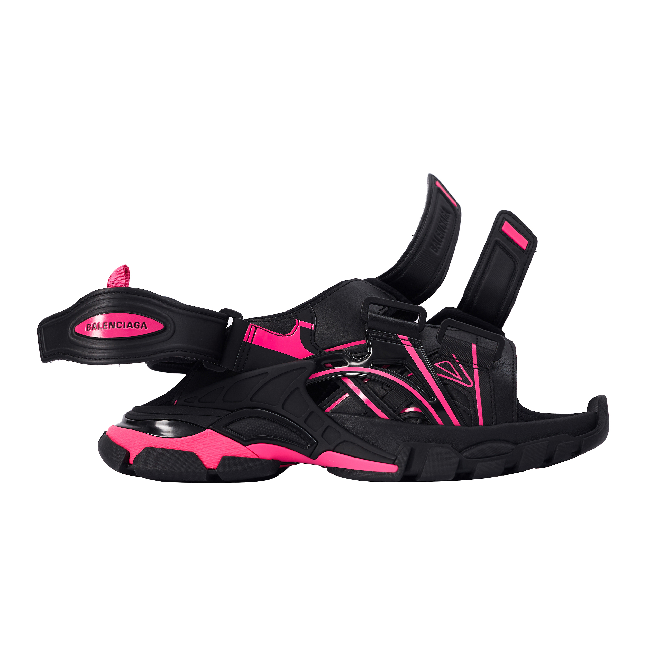 Черно-розовые сандалии Track Balenciaga 617543/W3AJ1/1050, размер 37 617543/W3AJ1/1050 - фото 5