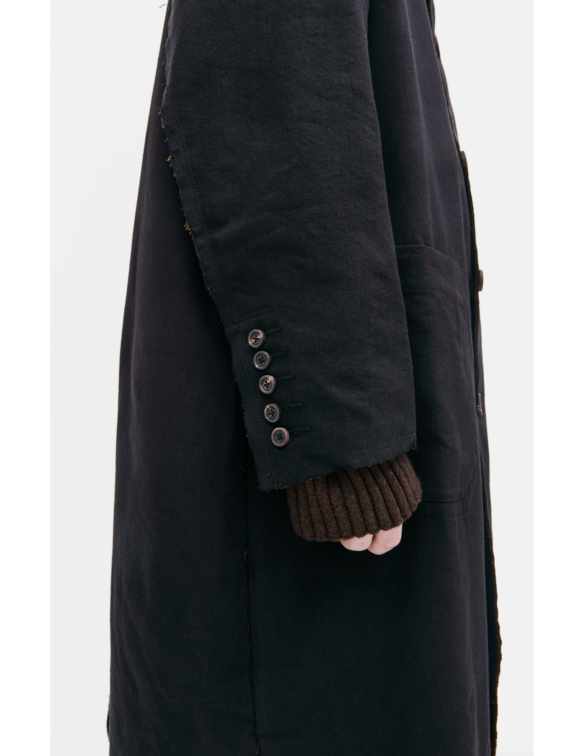 Двустороннее пальто изо льна и шерсти Ziggy Chen 0M2331112, размер 48;50 - фото 5
