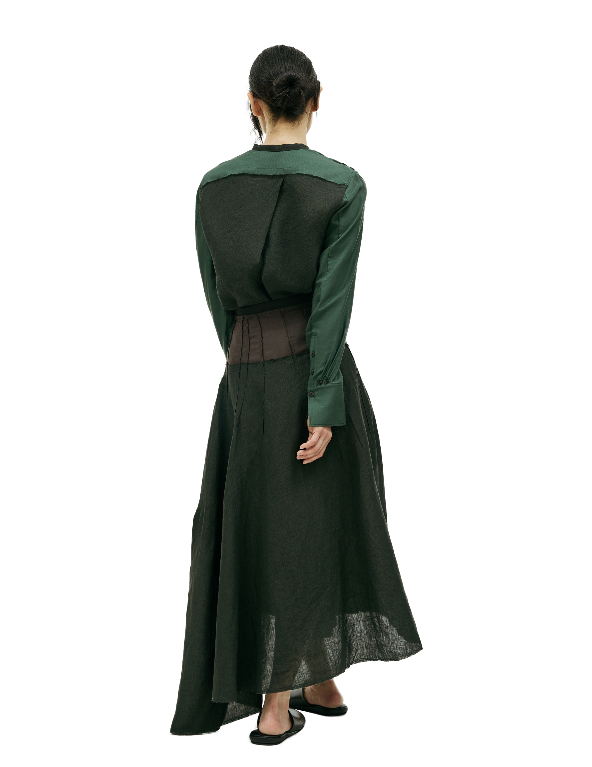 Льняная асимметричная юбка Ziggy Chen 0W2310304, размер 36;38;40 - фото 3