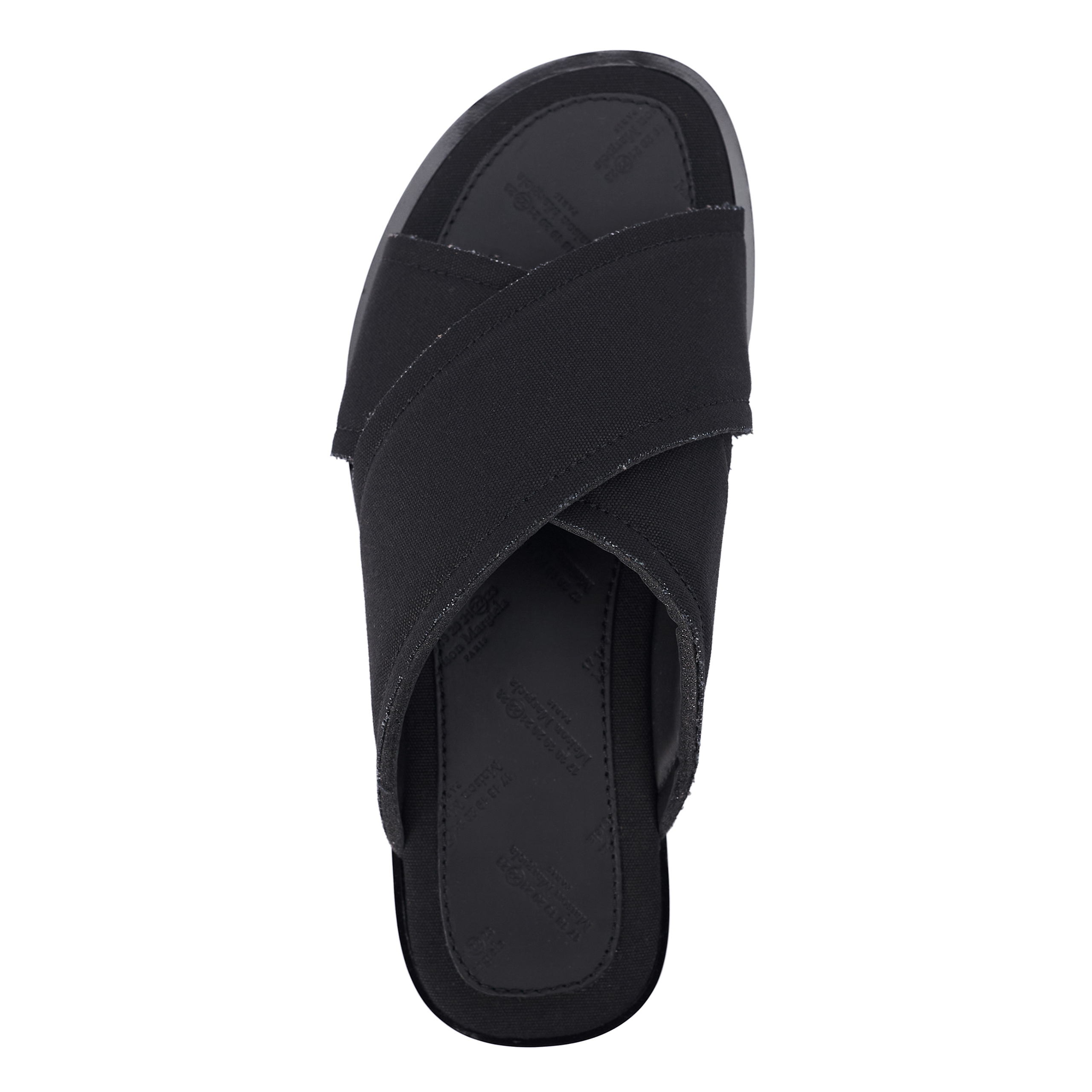 Текстильные сандалии черного цвета - Maison Margiela S57WX0074/P3958/T8013 Фото 3
