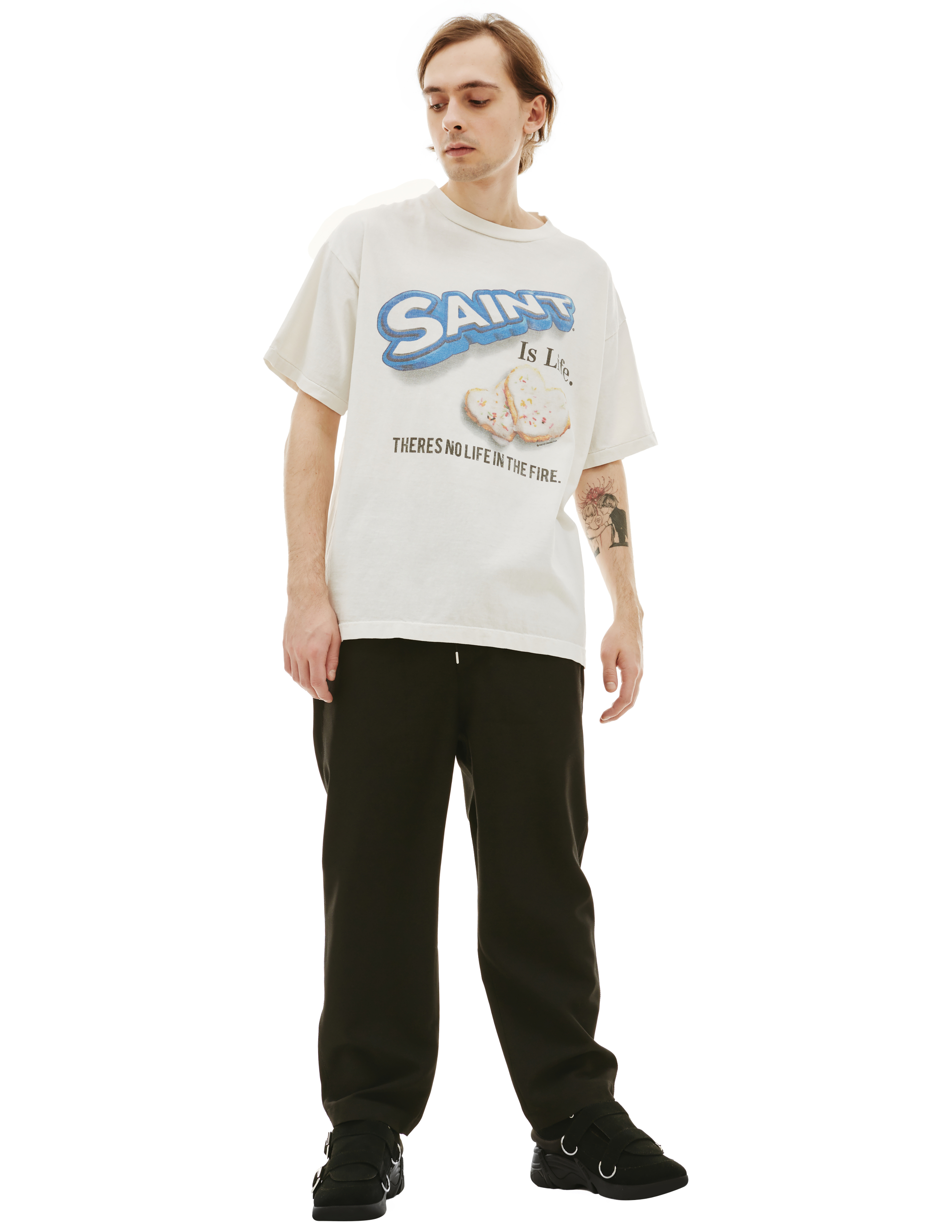 Хлопковая футболка OREO Saint Michael SM-A22-0000-057, размер XXL;XL