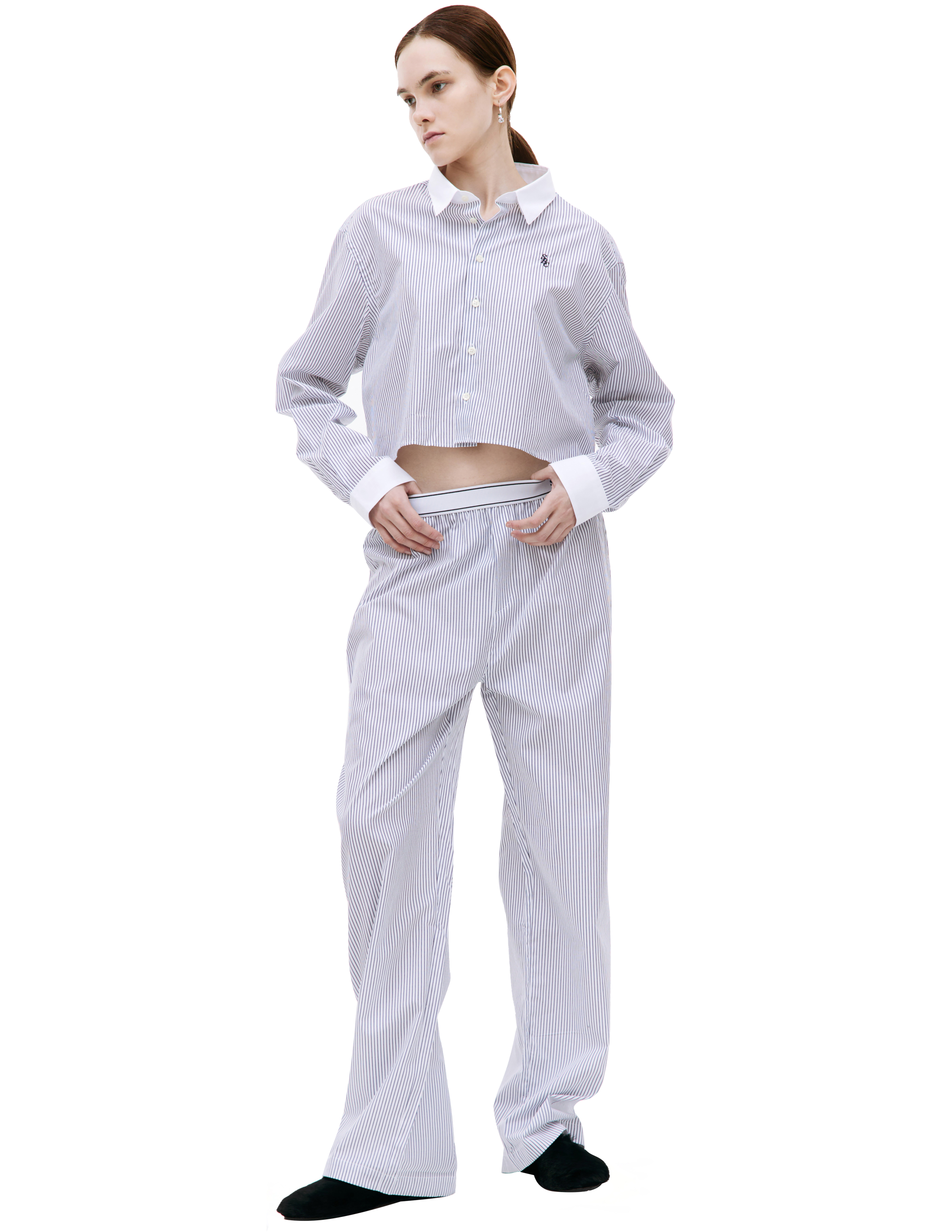Пижамные брюки в полоску SPORTY & RICH PAAW2322NS, размер S;M;L;XL - фото 1