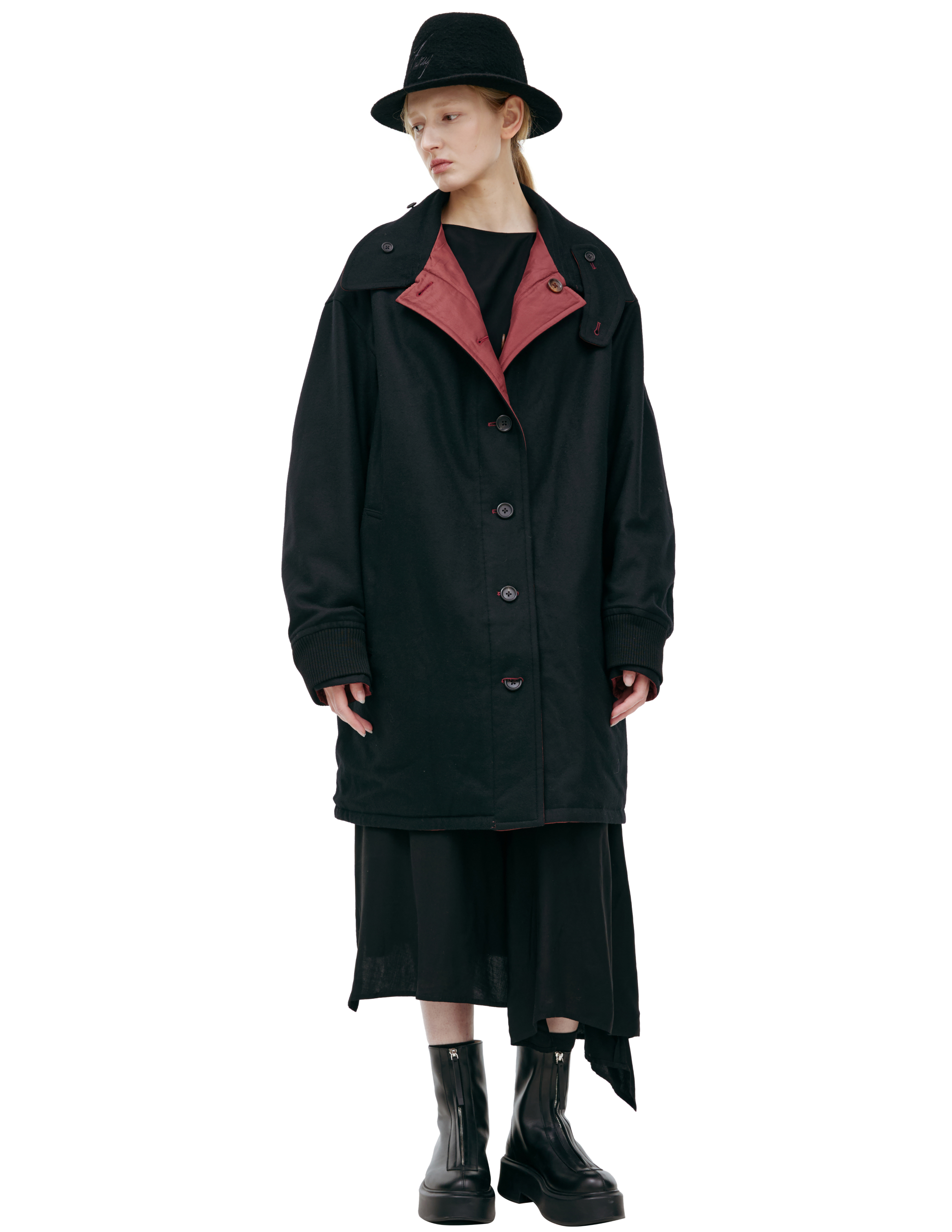 Двустороннее пальто с принтом 562200₽