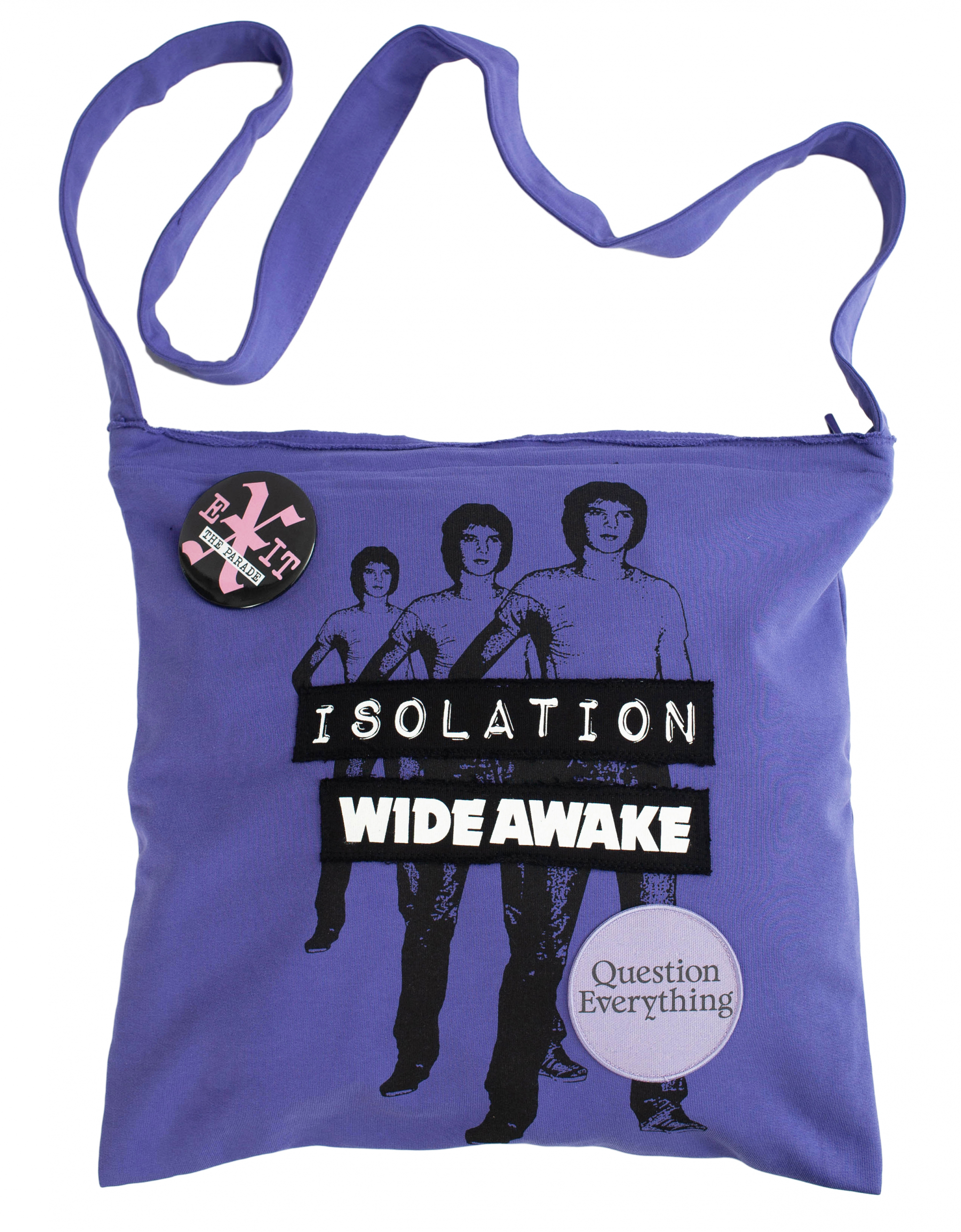 Фиолетовая сумка с принтом Isolation Raf Simons 211-933E-19003-0050, размер One Size - фото 1