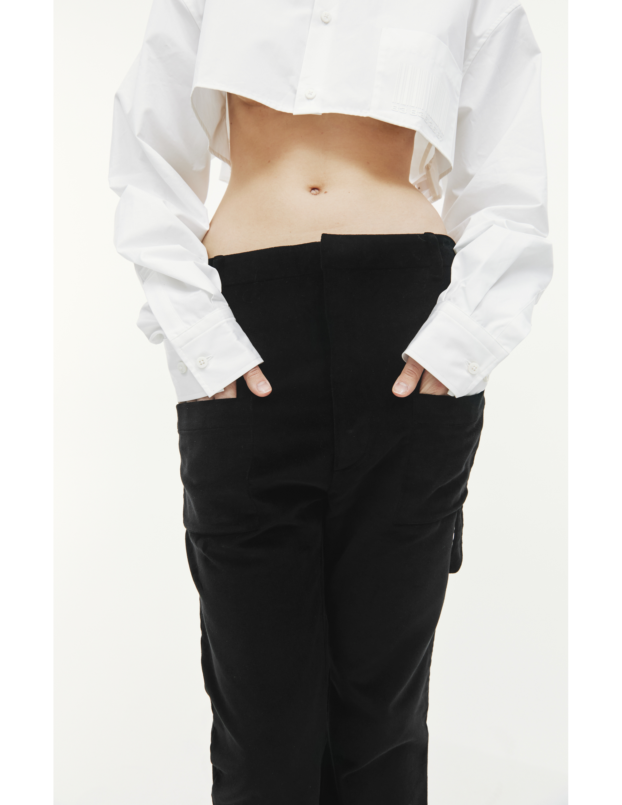 Бархатные брюки Vetements WF17PA8, размер sm - фото 4