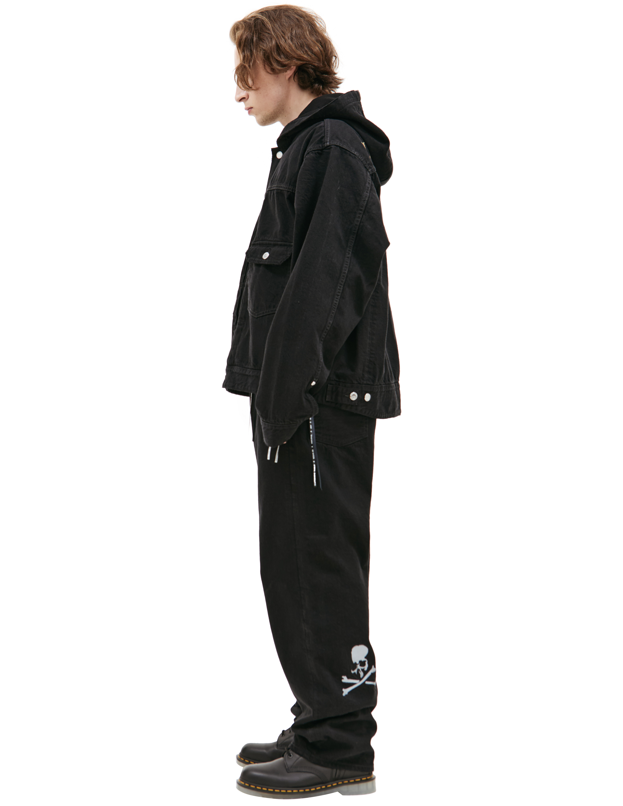 Джинсовая куртка с капюшоном Mastermind WORLD MW24S12-BL002-018, размер L - фото 2