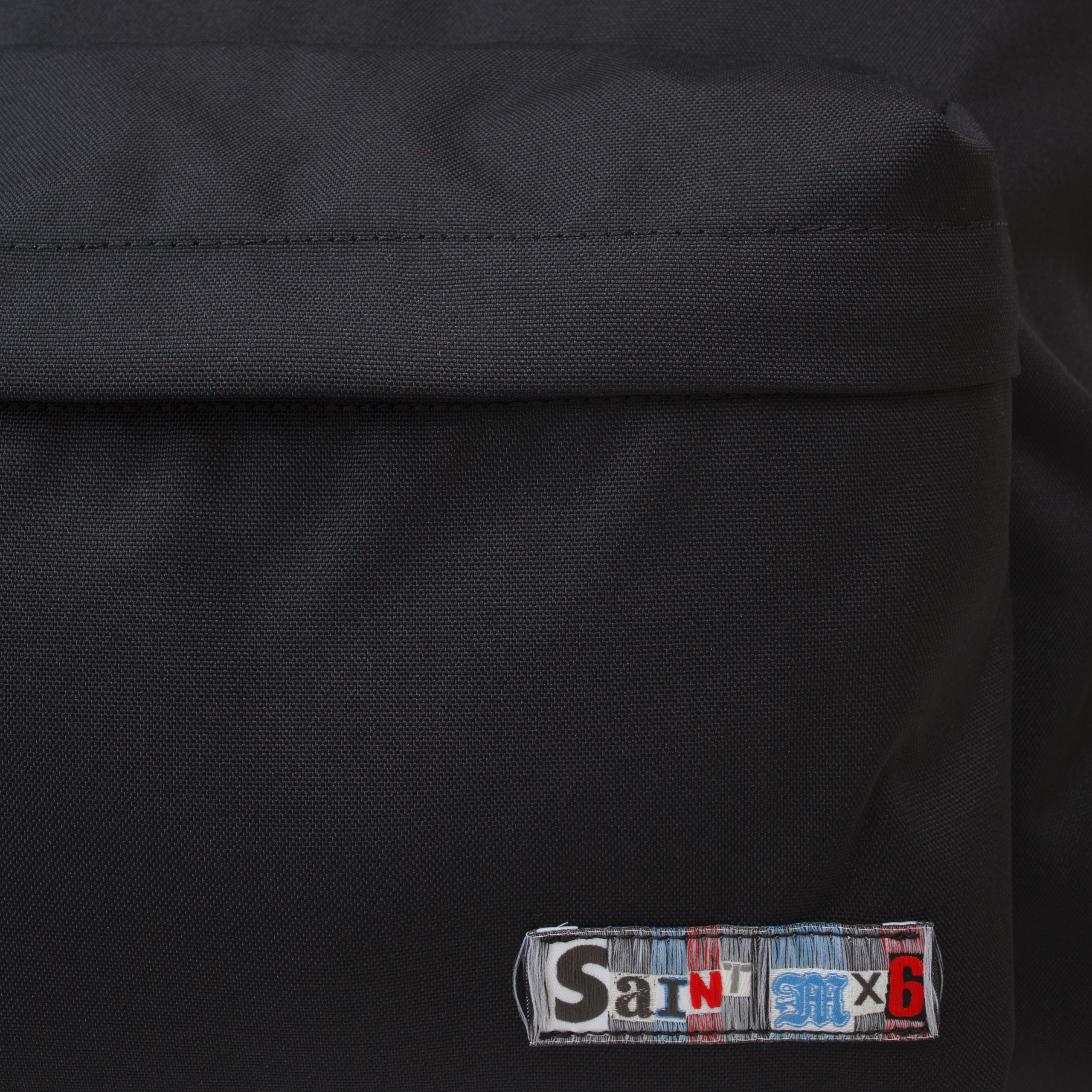 Черный рюкзак M с нашивкой логотипа Saint Michael SM-S23-0000-077, размер One Size - фото 7