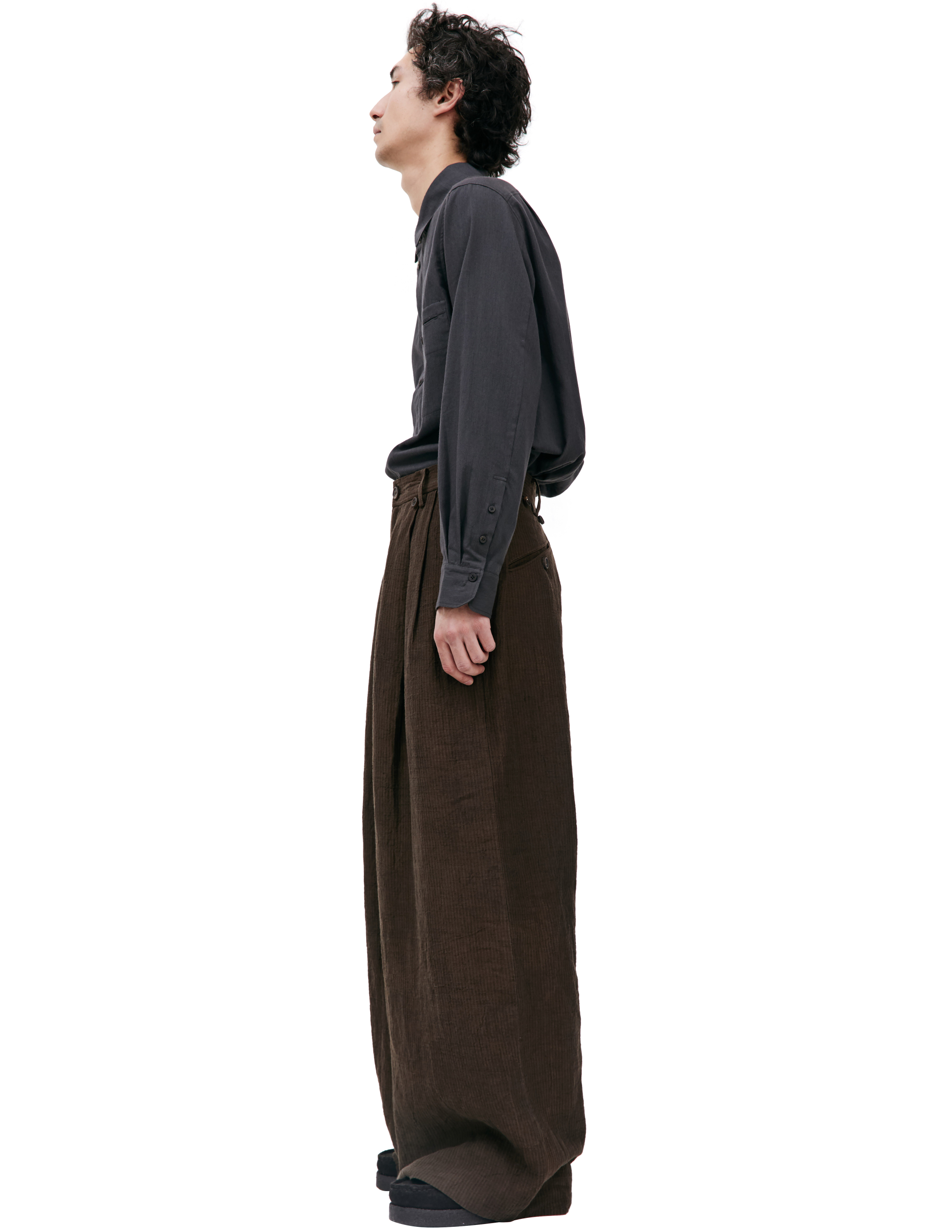 Широкие льняные брюки Ziggy Chen 0M2410507, размер 50;48 - фото 2