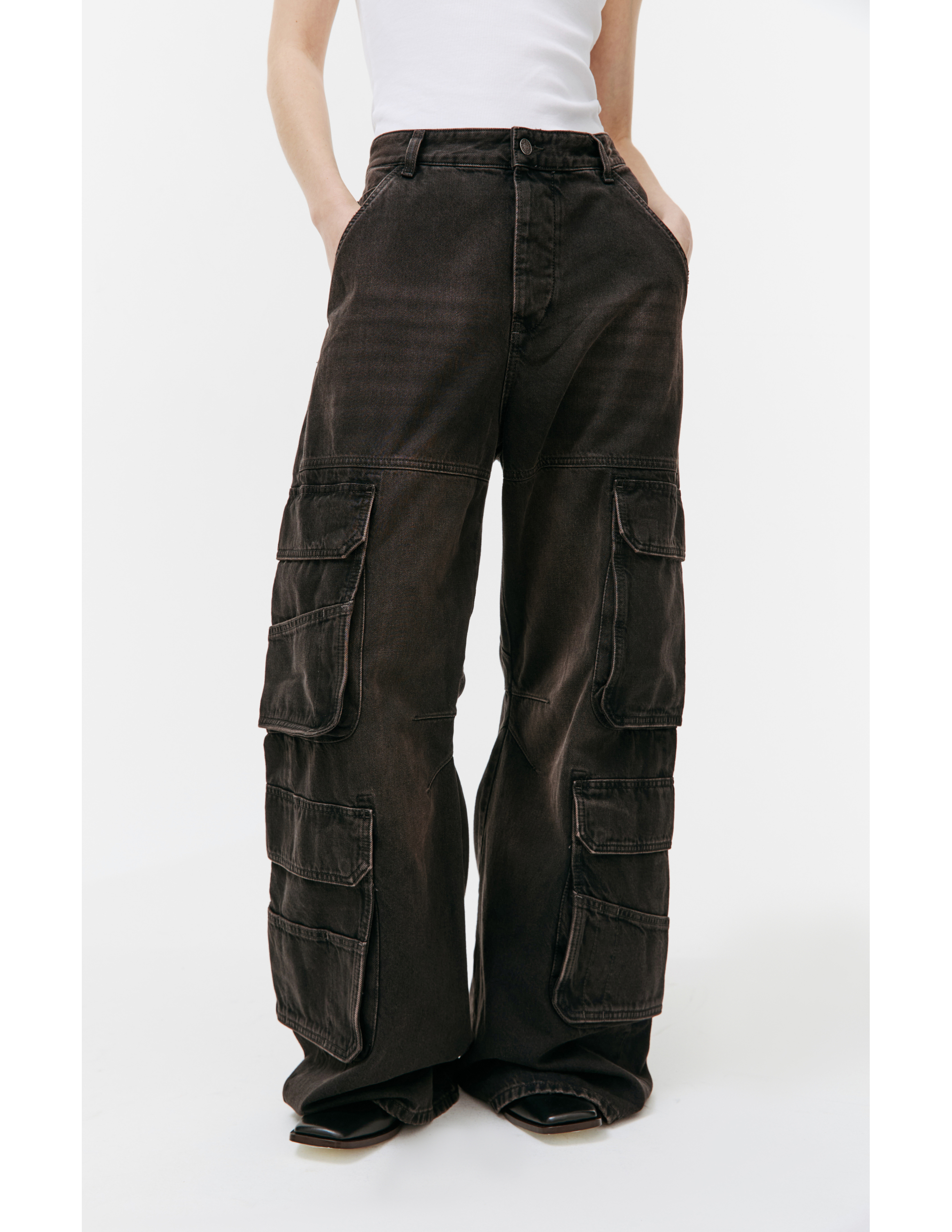 Черные джинсы карго 1996 D-Sire Diesel A133160KIAG02, размер 27;28;29 - фото 4