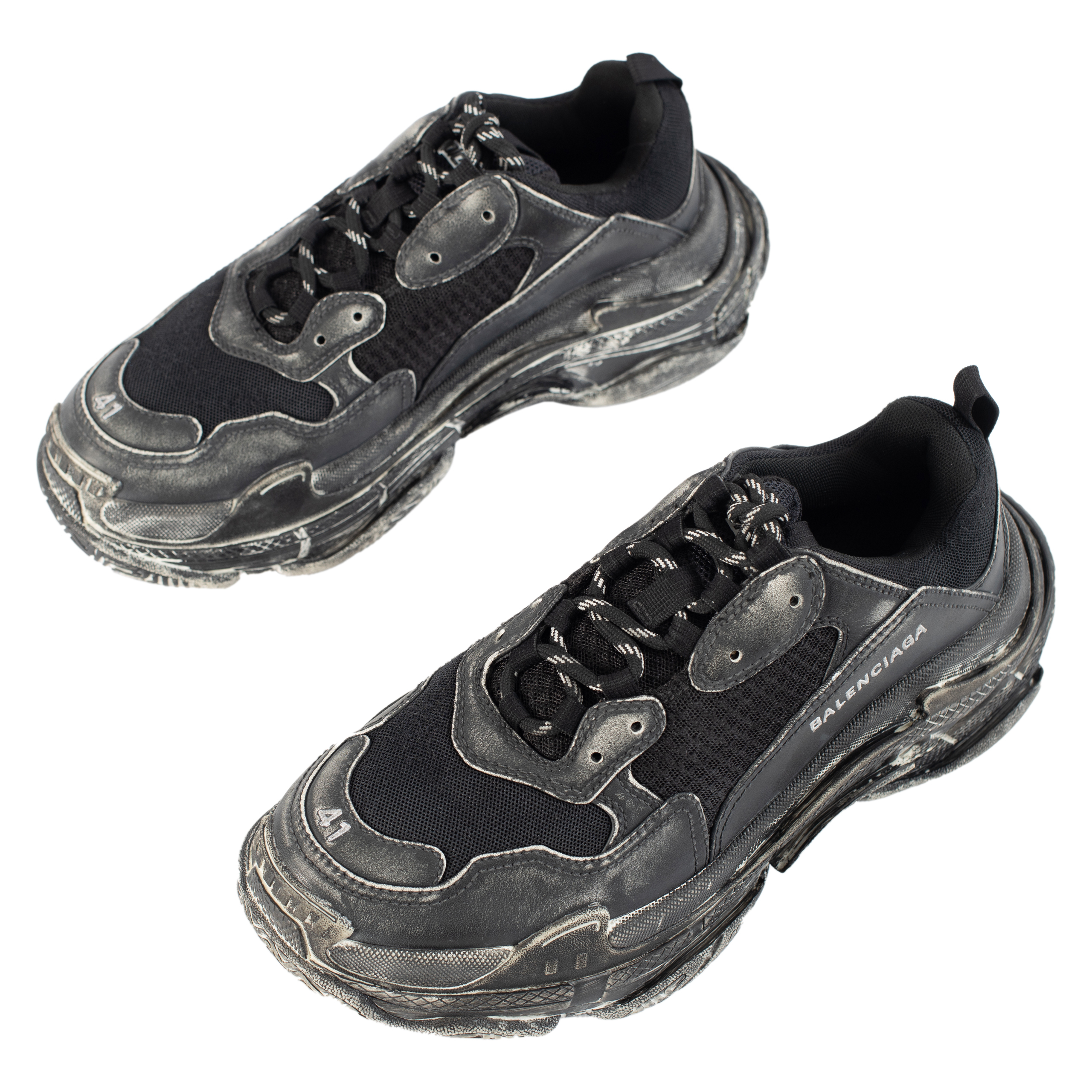 Черные кроссовки Triple S - Balenciaga 536737/W3CN3/1000 Фото 3