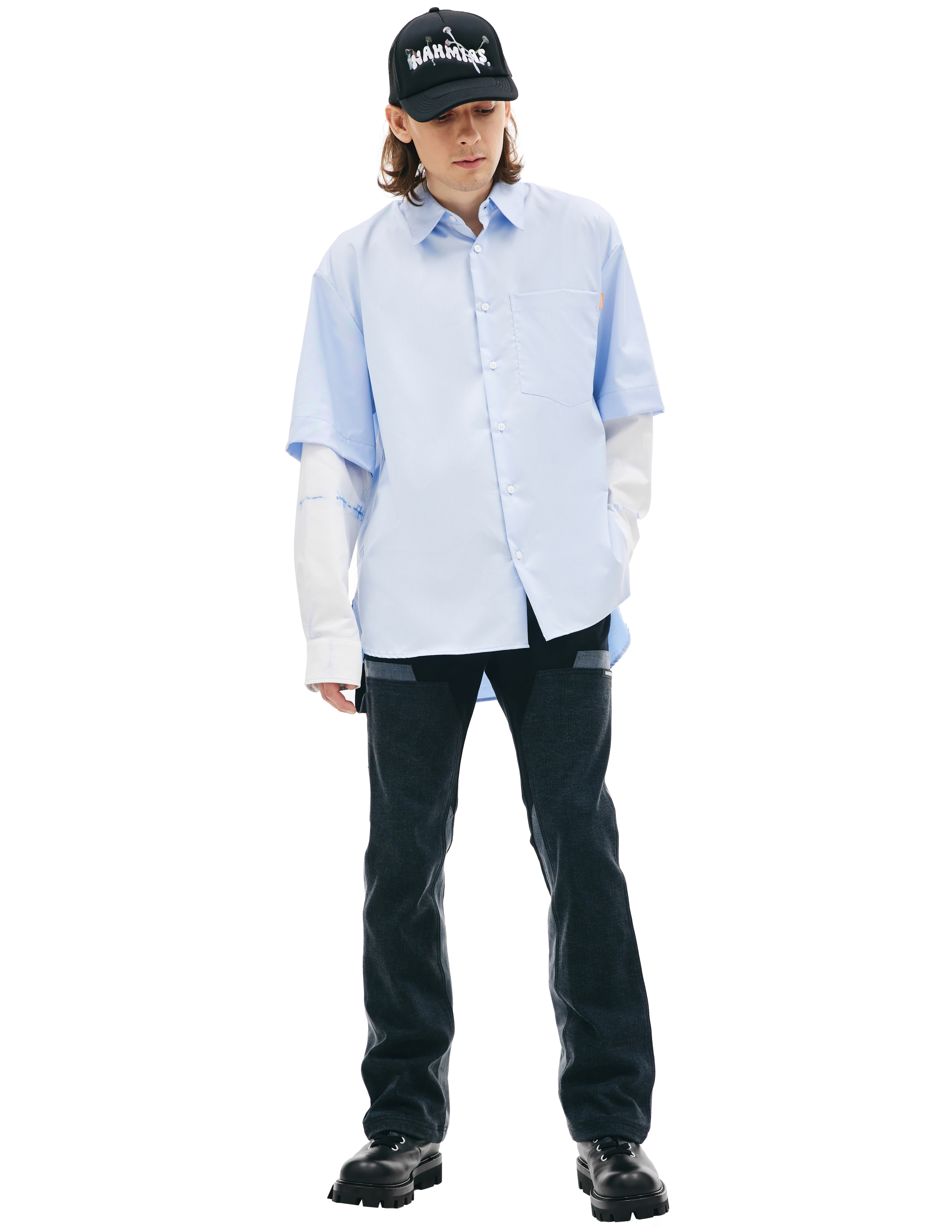 Рубашка с рукавами тай дай Nahmias SS23-W20-SH2-450, размер L;XL